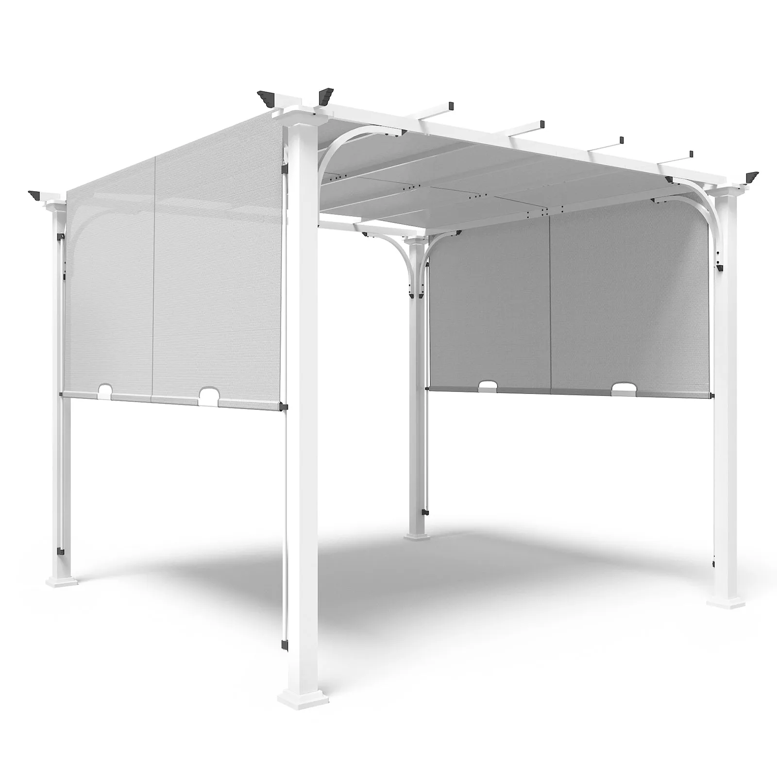 10x10 Metal Pergola with Textilene Top