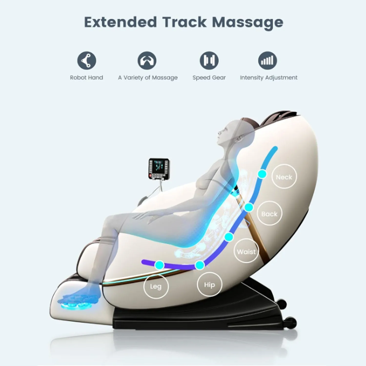 4D Sl Track Full Body Electric Zero Gravity Massage Chair