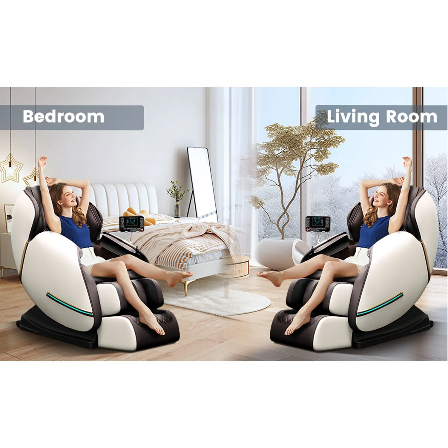 4D Sl Track Full Body Electric Zero Gravity Massage Chair