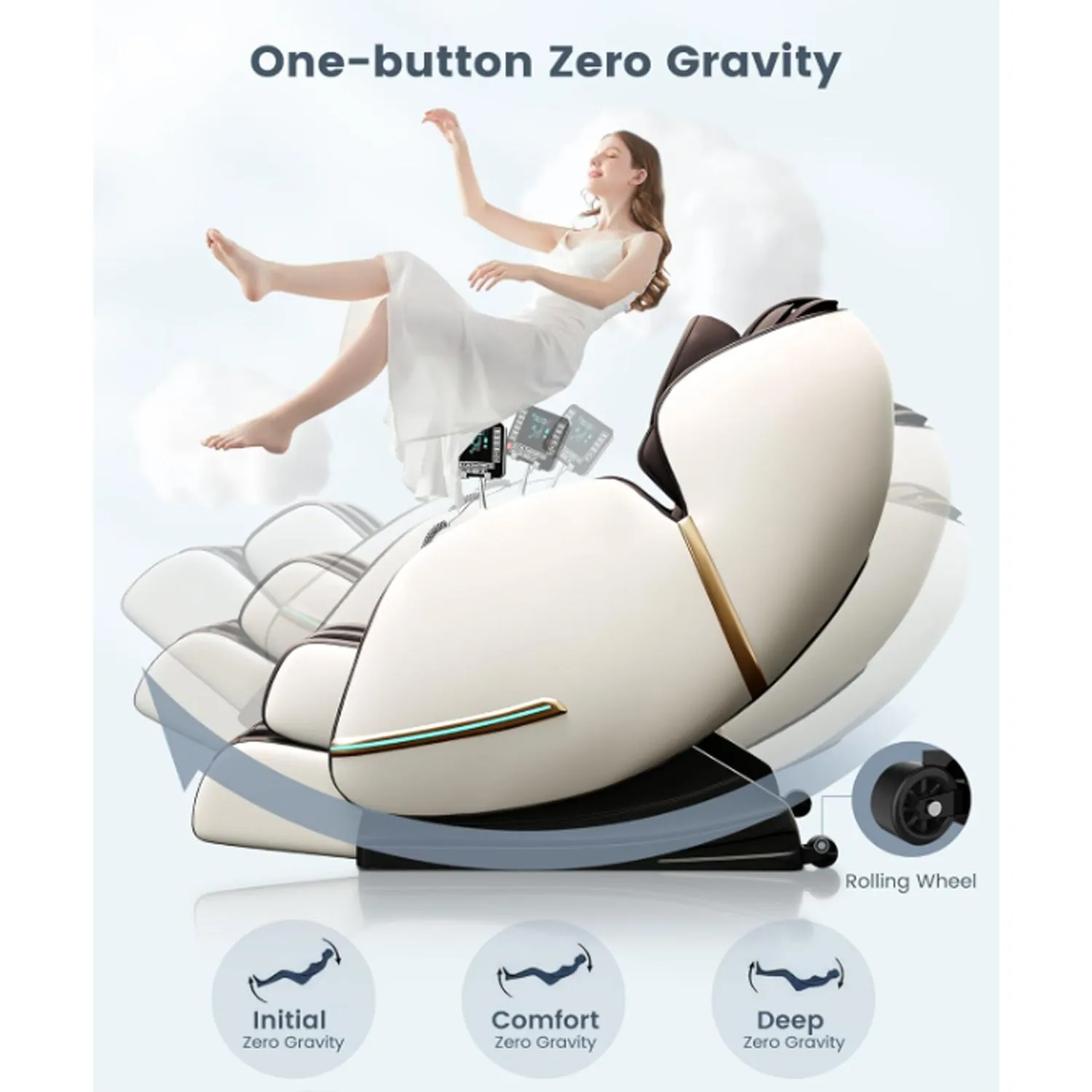 4D Sl Track Full Body Electric Zero Gravity Massage Chair
