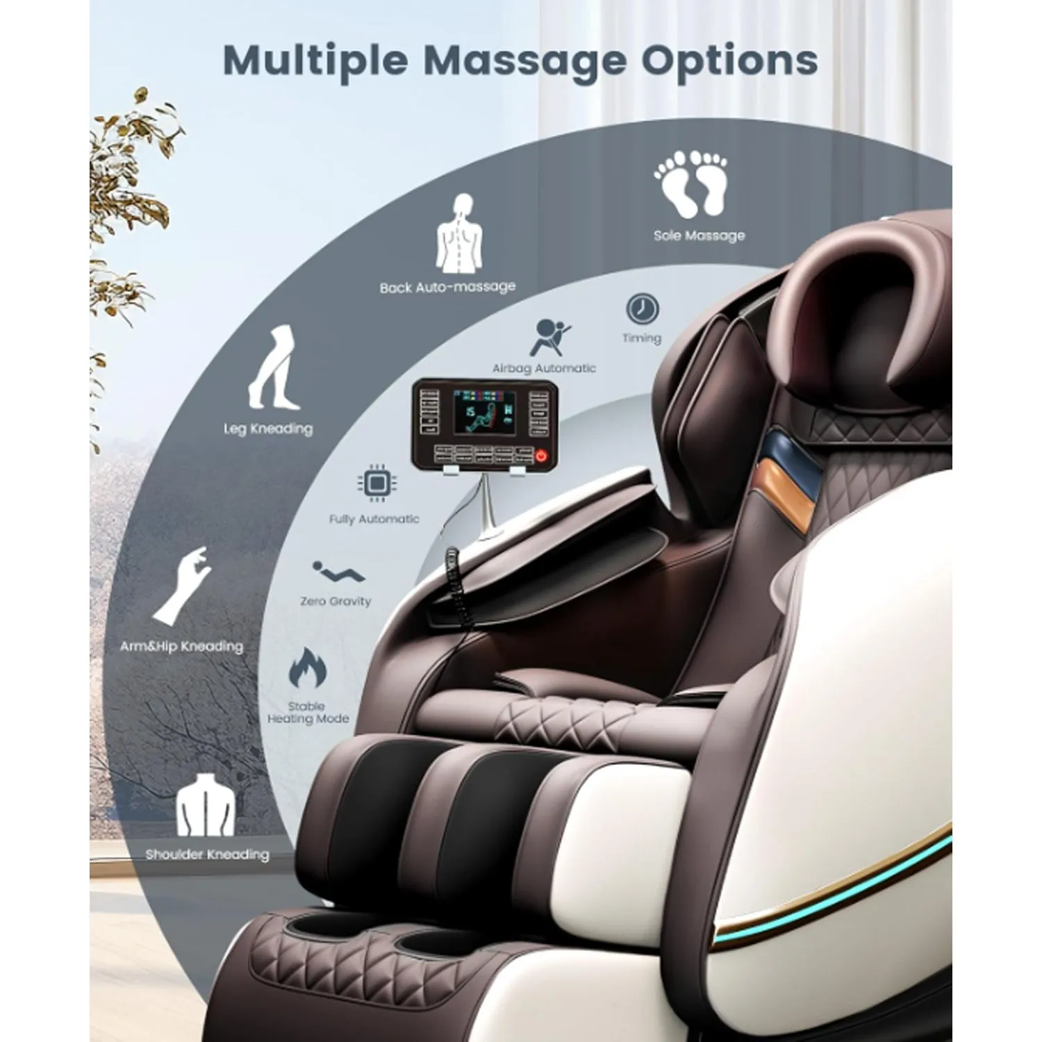 4D Sl Track Full Body Electric Zero Gravity Massage Chair