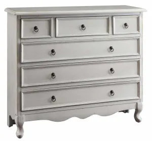 6 DRAWER WHITE CHEST