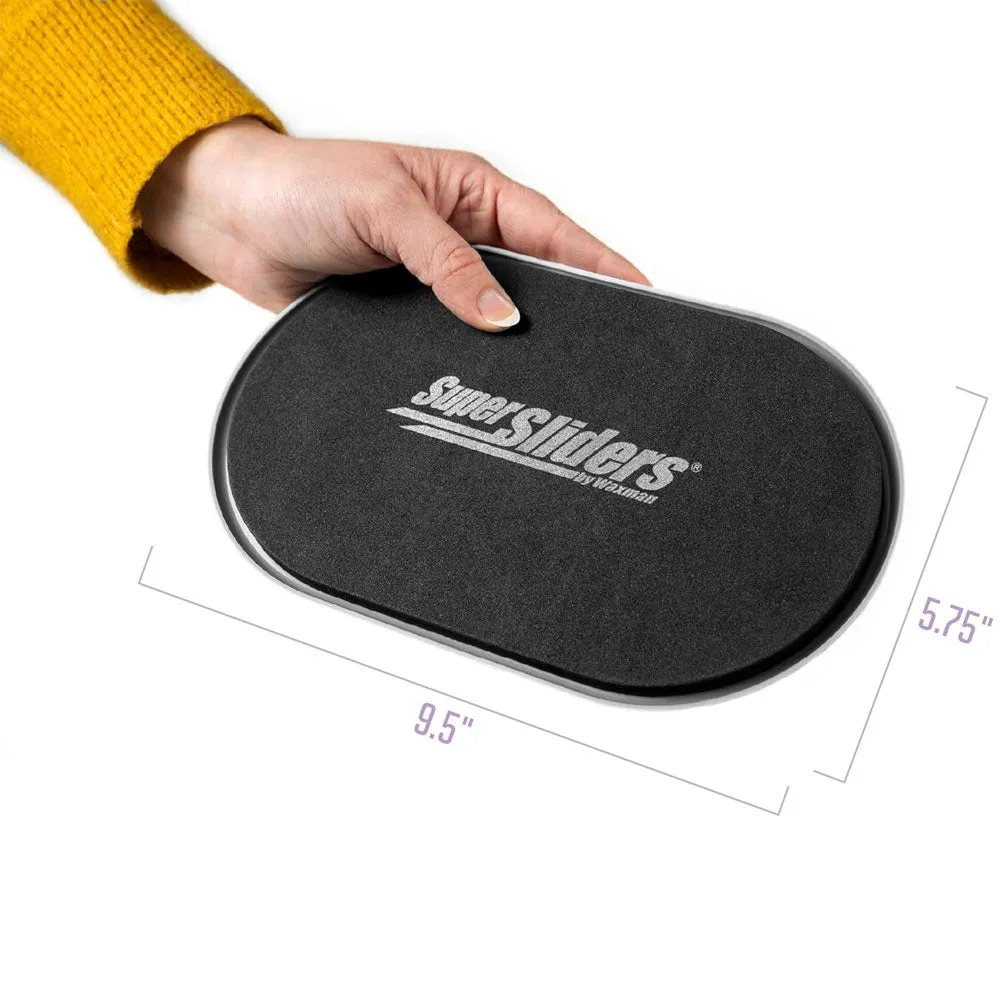 8 Pk Jumbo Furniture Sliders Glides 9.5" Oval Multi Surface Pad Floor Protector