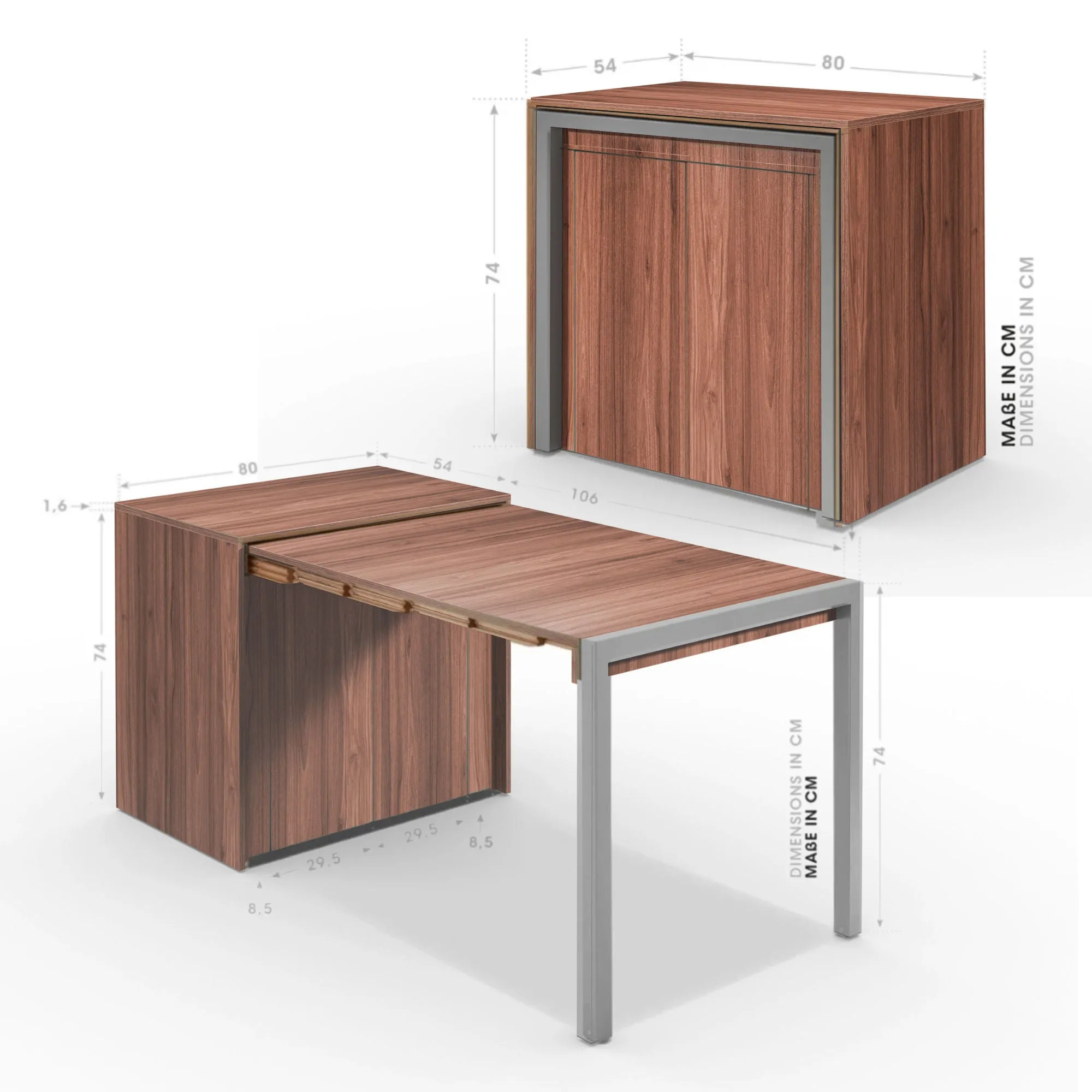 Alwin's Room&Board Extendable Table Sideboard ,  Walnut/Walnut