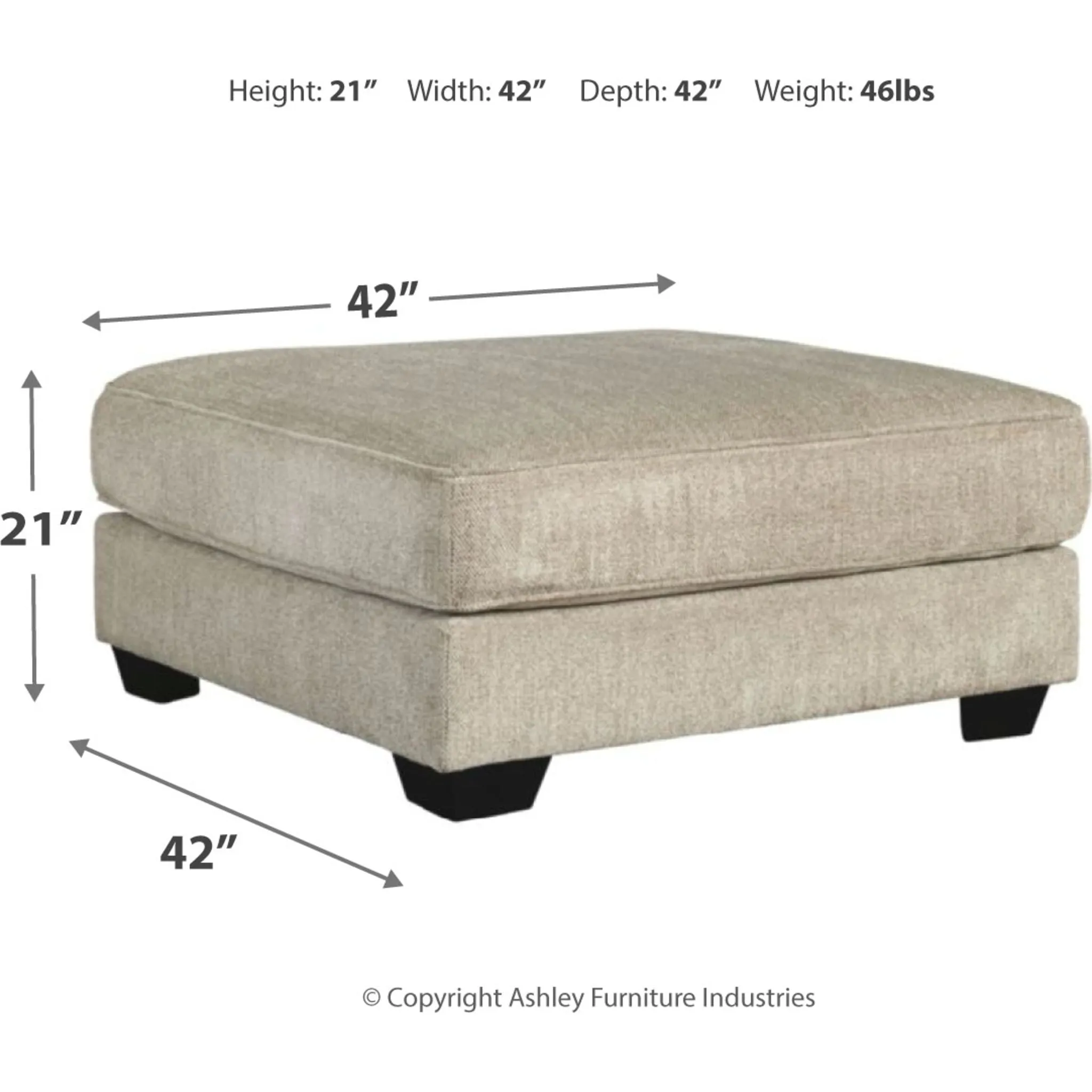 Ardsley Oversized Accent Ottoman