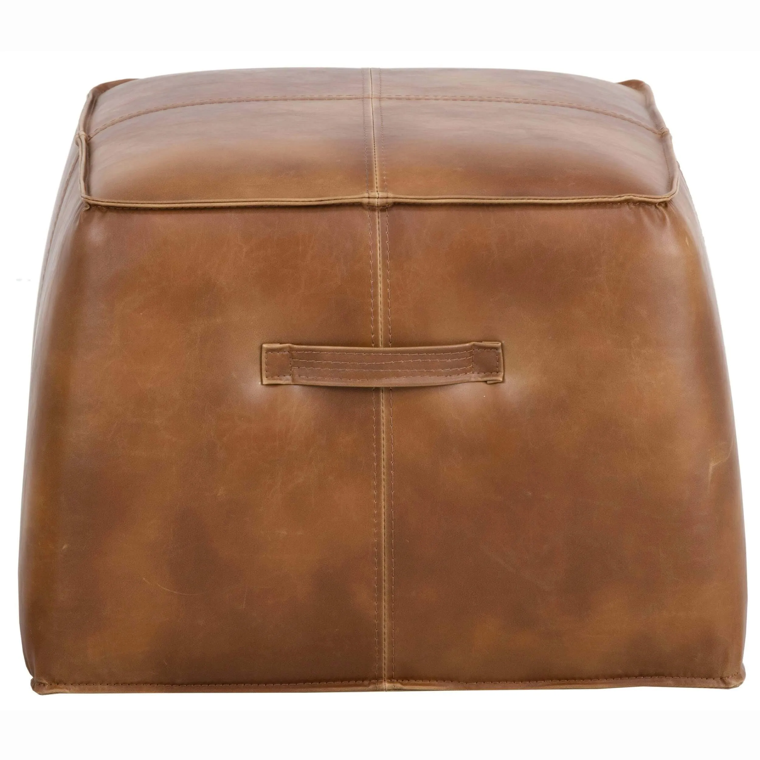 Aspen Ottoman, Tobacco Tan