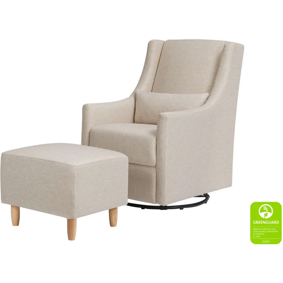 Babyletto Toco Swivel Glider   Stationary Ottoman