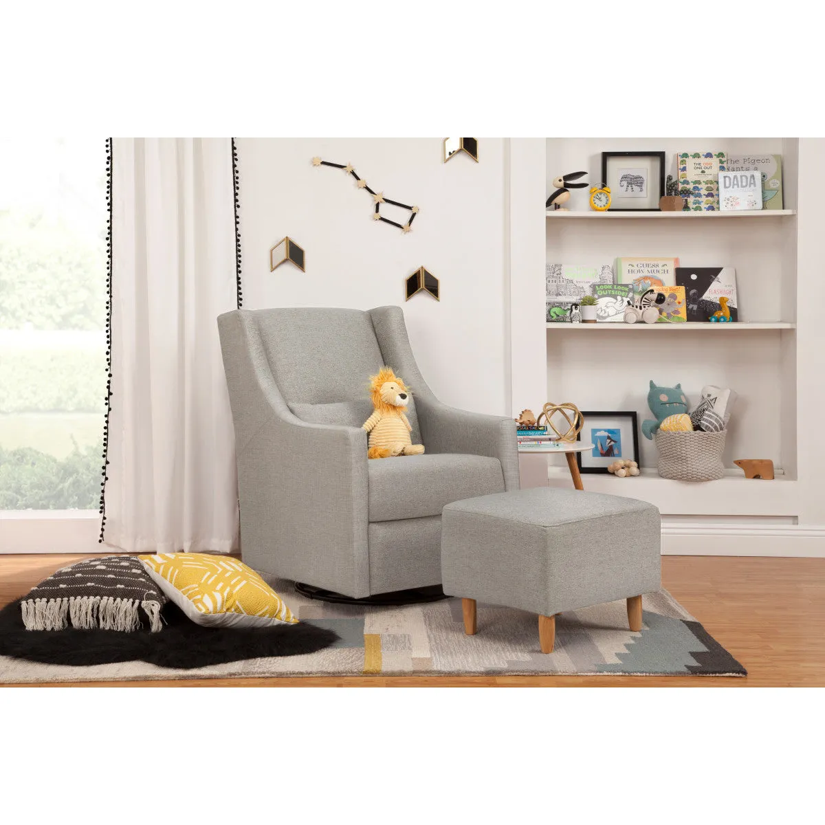 Babyletto Toco Swivel Glider   Stationary Ottoman