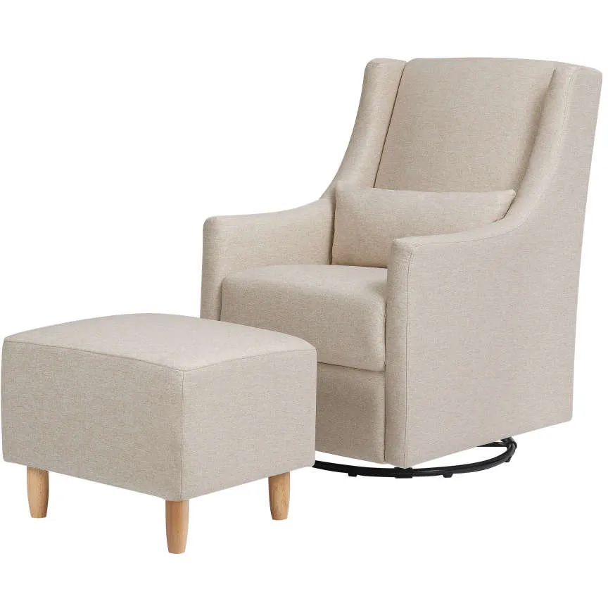 Babyletto Toco Swivel Glider   Stationary Ottoman