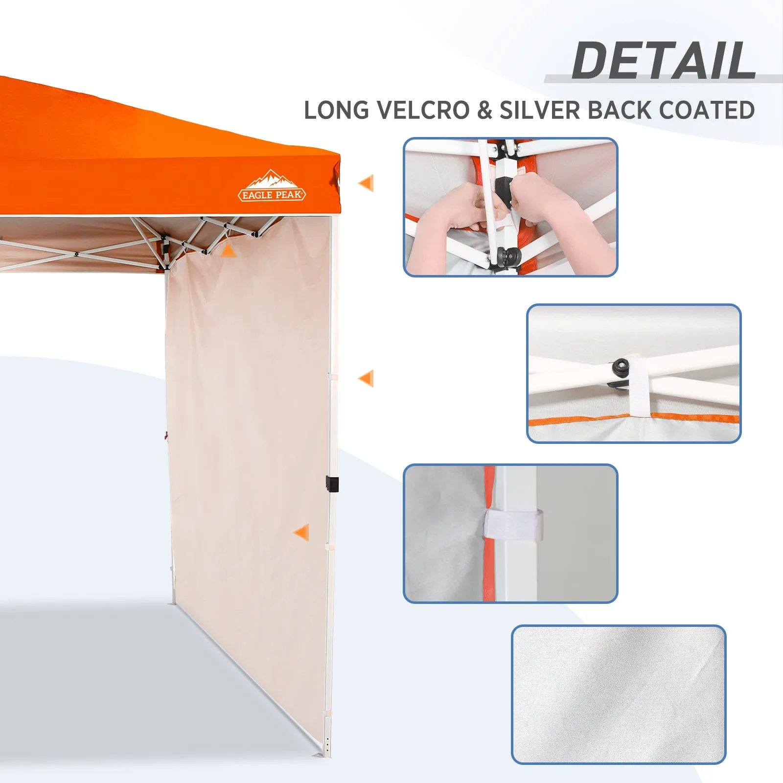 Canopy SunWall for E100 10x10 Straight Leg Pop Up Canopy, 1 Sidewall