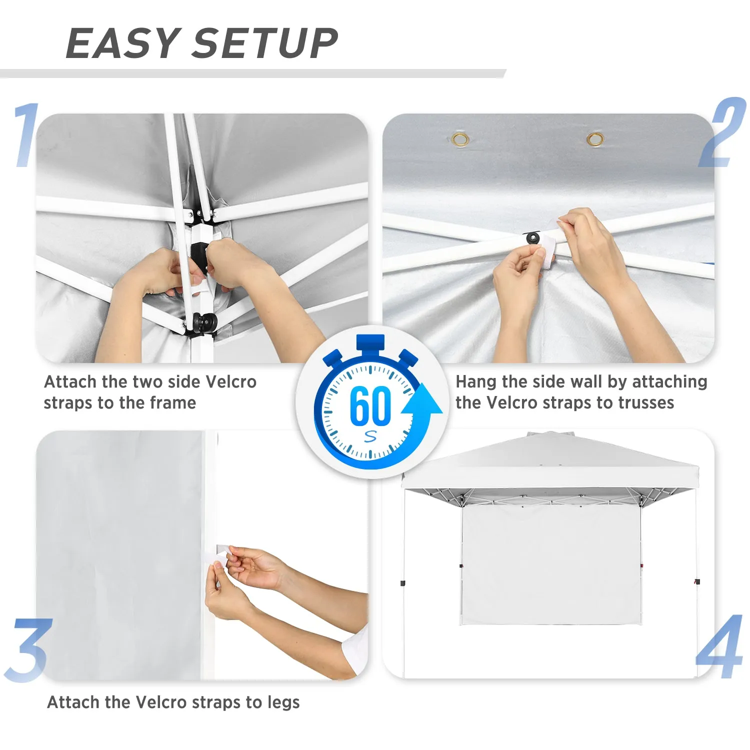 Canopy SunWall for E100 10x10 Straight Leg Pop Up Canopy, 1 Sidewall