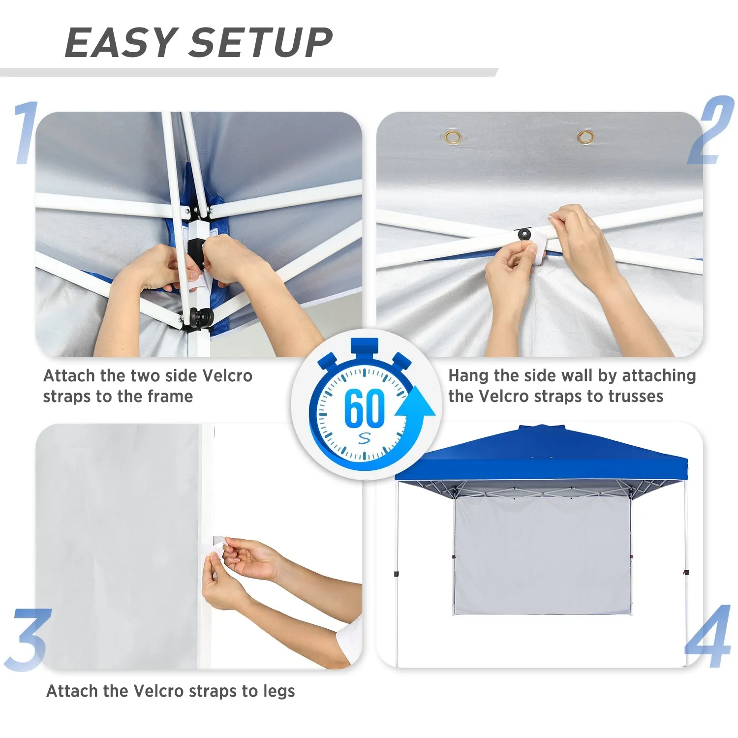 Canopy SunWall for E100 10x10 Straight Leg Pop Up Canopy, 1 Sidewall
