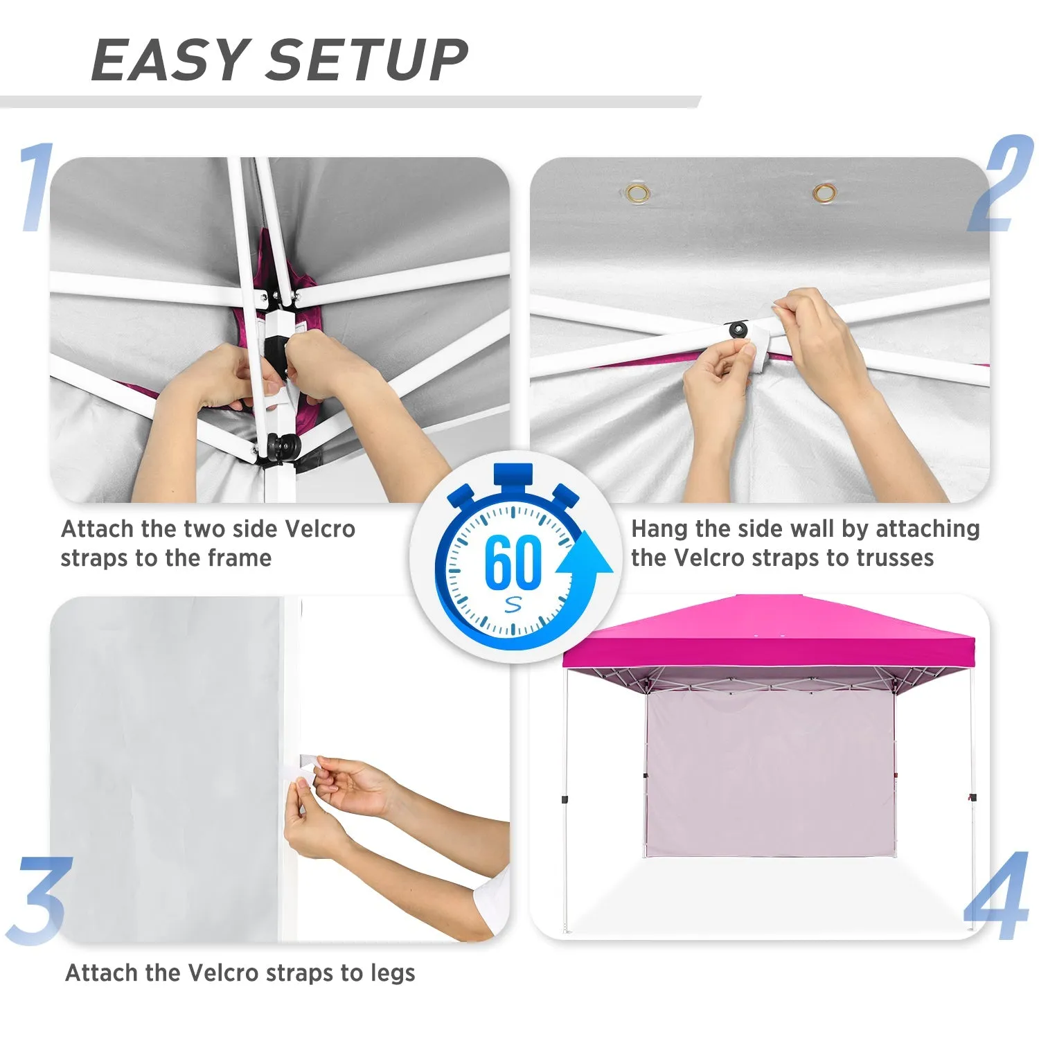 Canopy SunWall for E100 10x10 Straight Leg Pop Up Canopy, 1 Sidewall