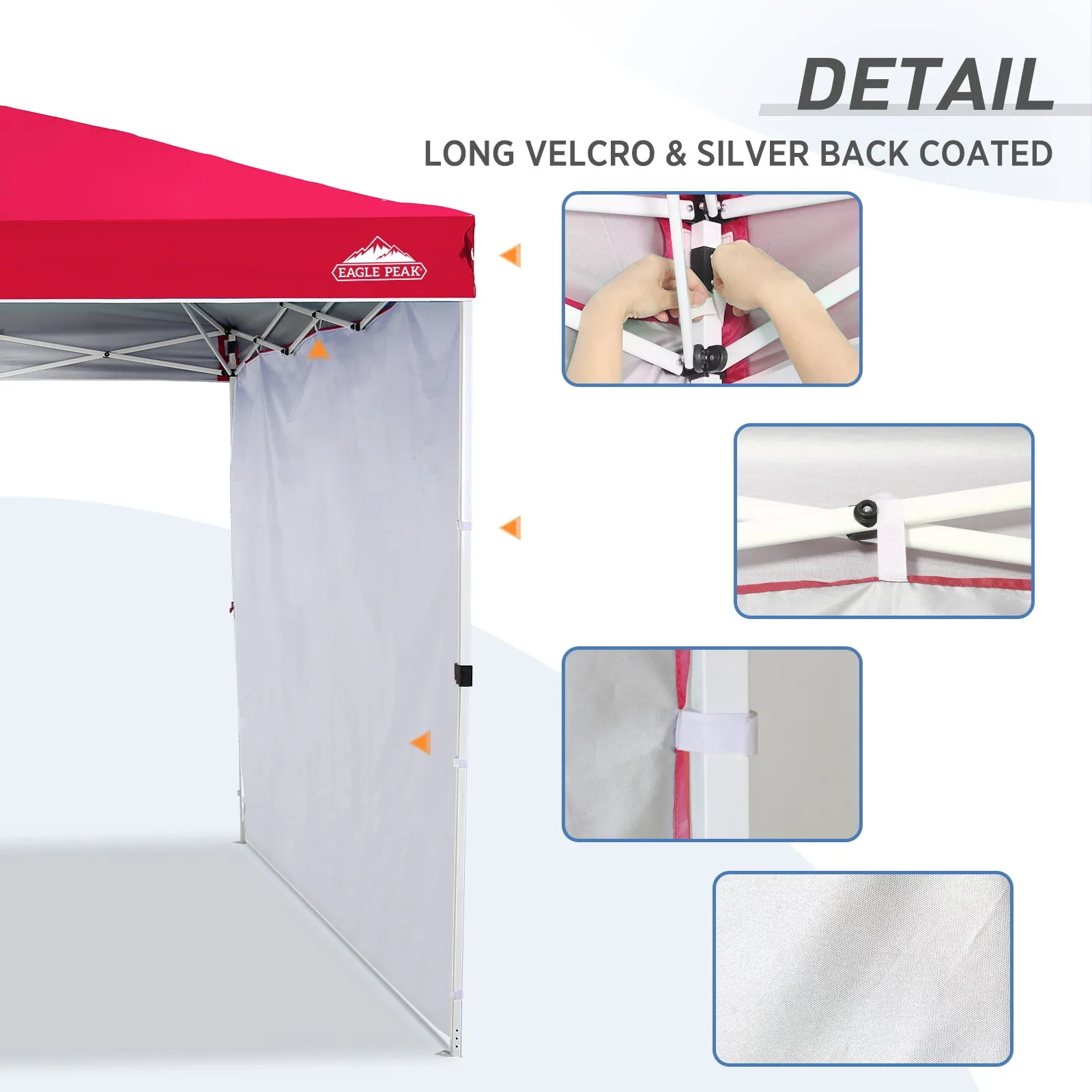 Canopy SunWall for E100 10x10 Straight Leg Pop Up Canopy, 1 Sidewall