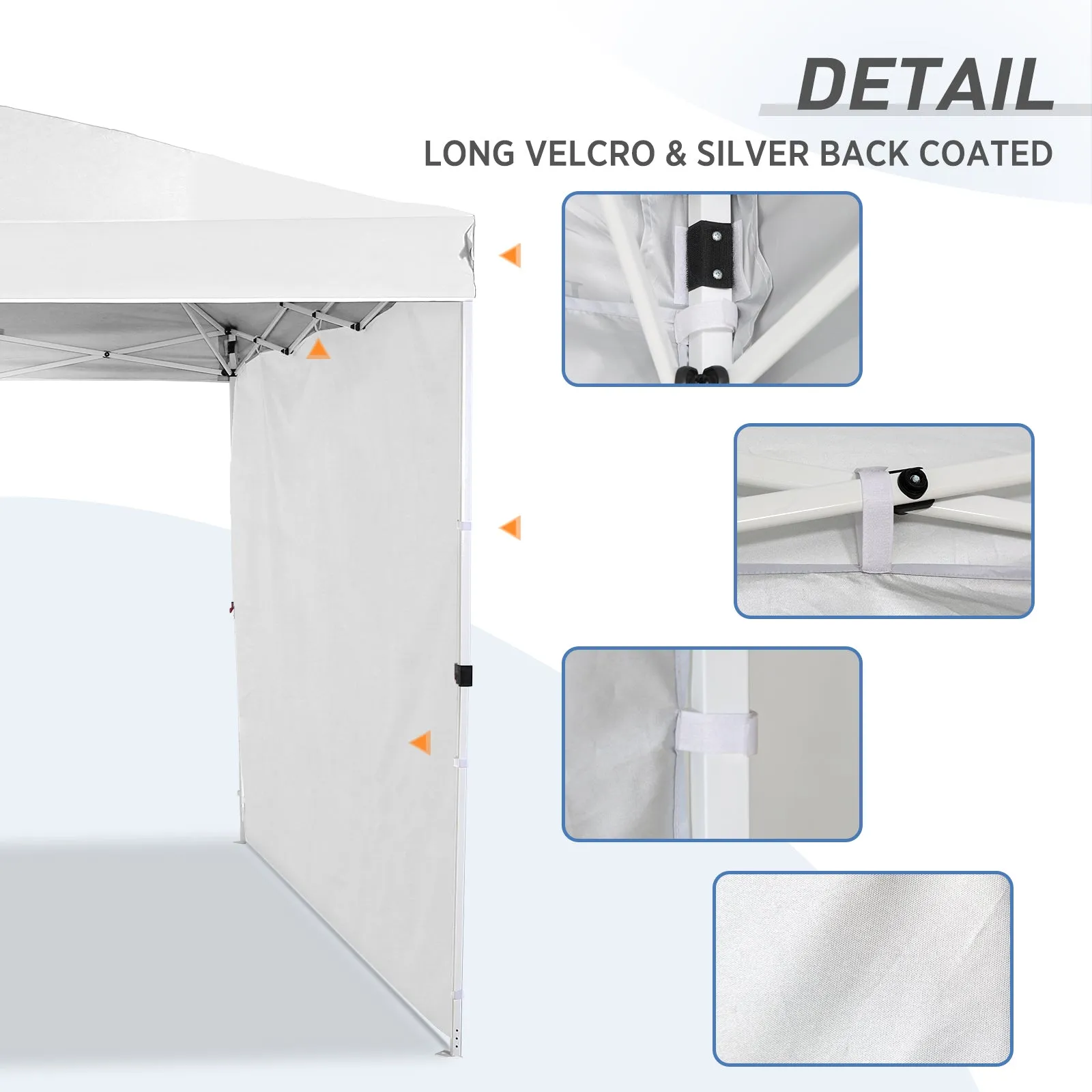 Canopy SunWall for E100 10x10 Straight Leg Pop Up Canopy, 1 Sidewall