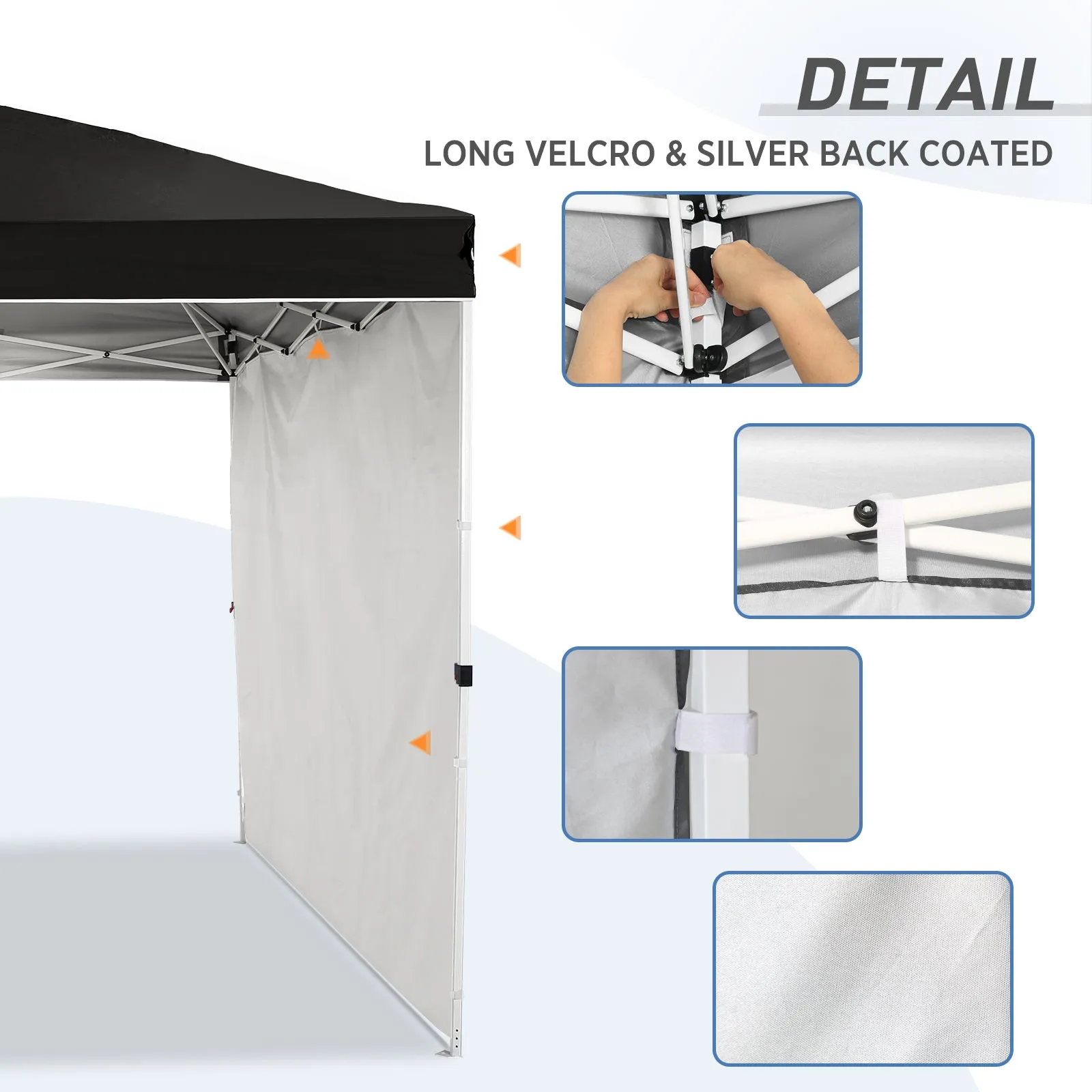 Canopy SunWall for E100 10x10 Straight Leg Pop Up Canopy, 1 Sidewall