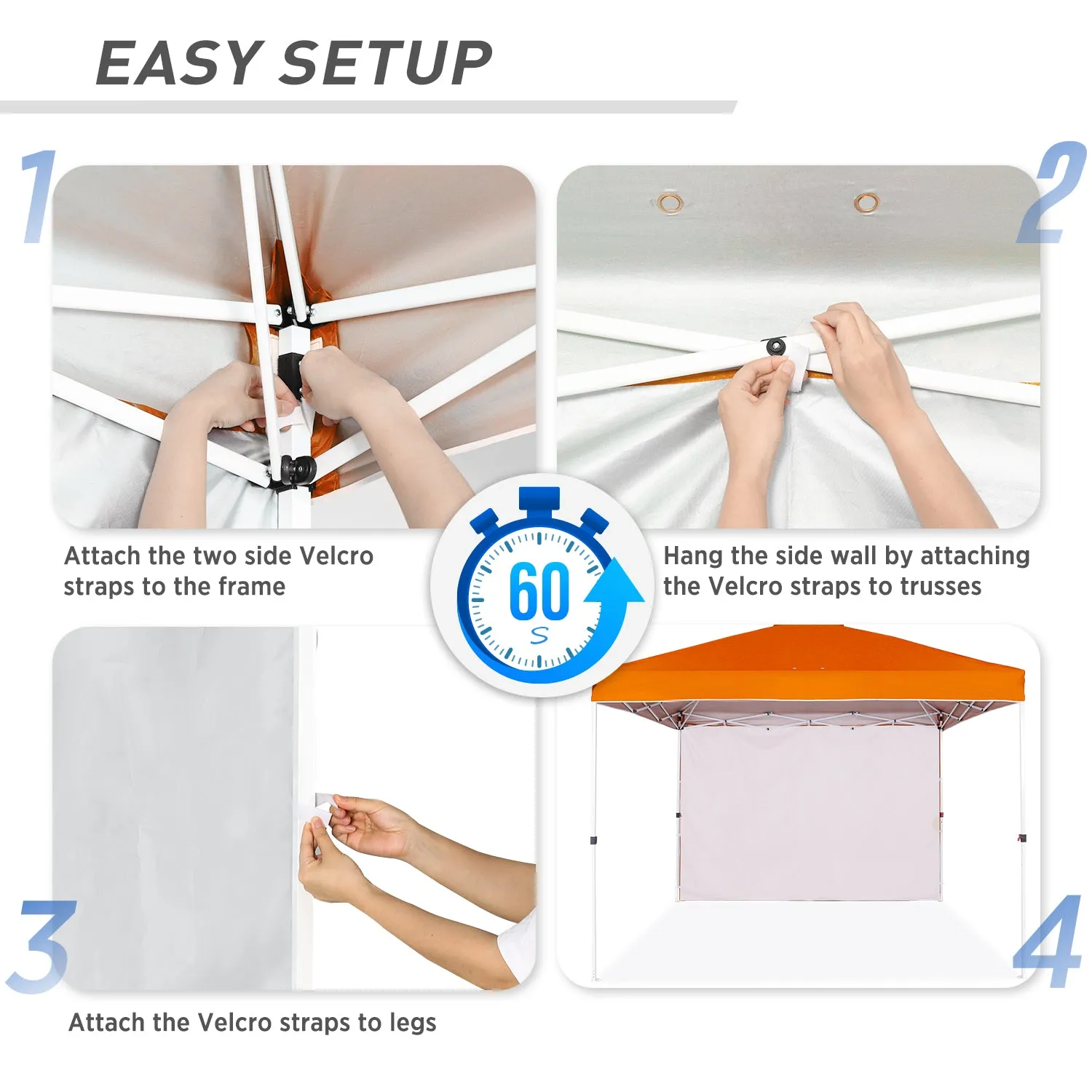 Canopy SunWall for E100 10x10 Straight Leg Pop Up Canopy, 1 Sidewall
