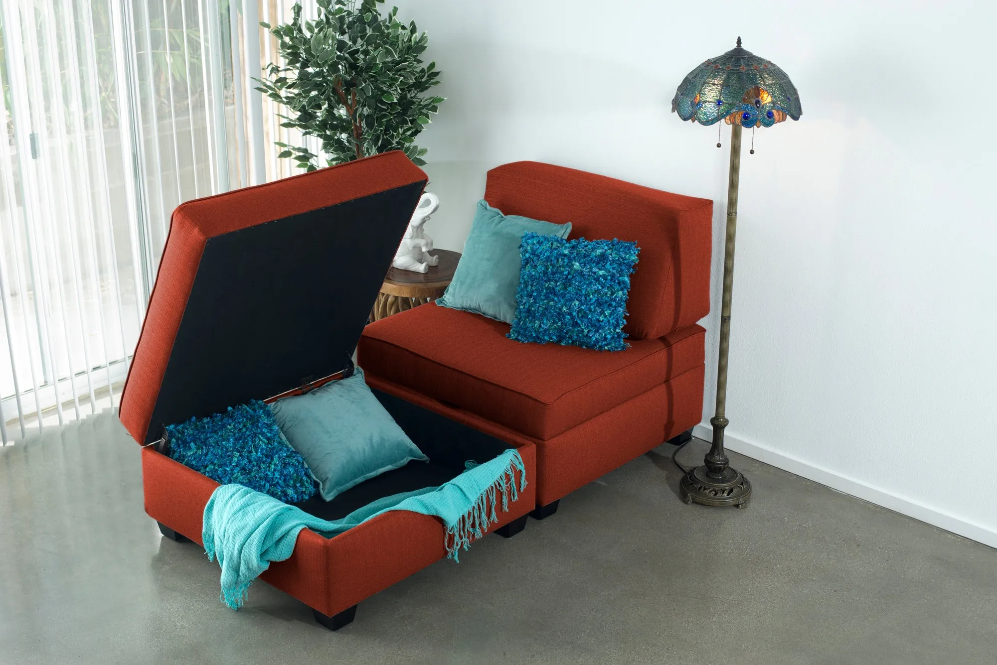 Chaise Lounge with Storage