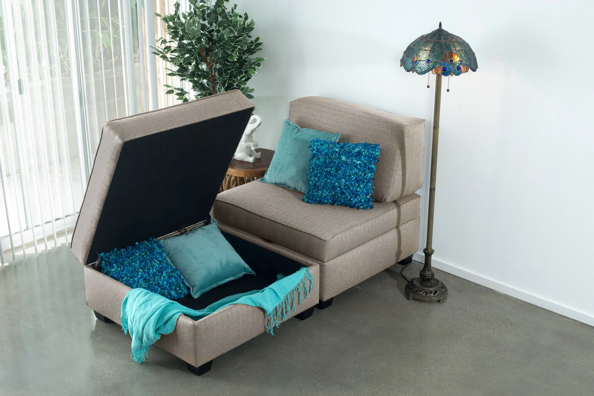 Chaise Lounge with Storage