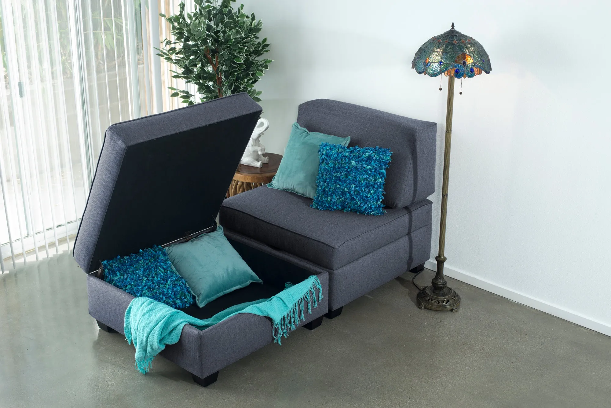 Chaise Lounge with Storage