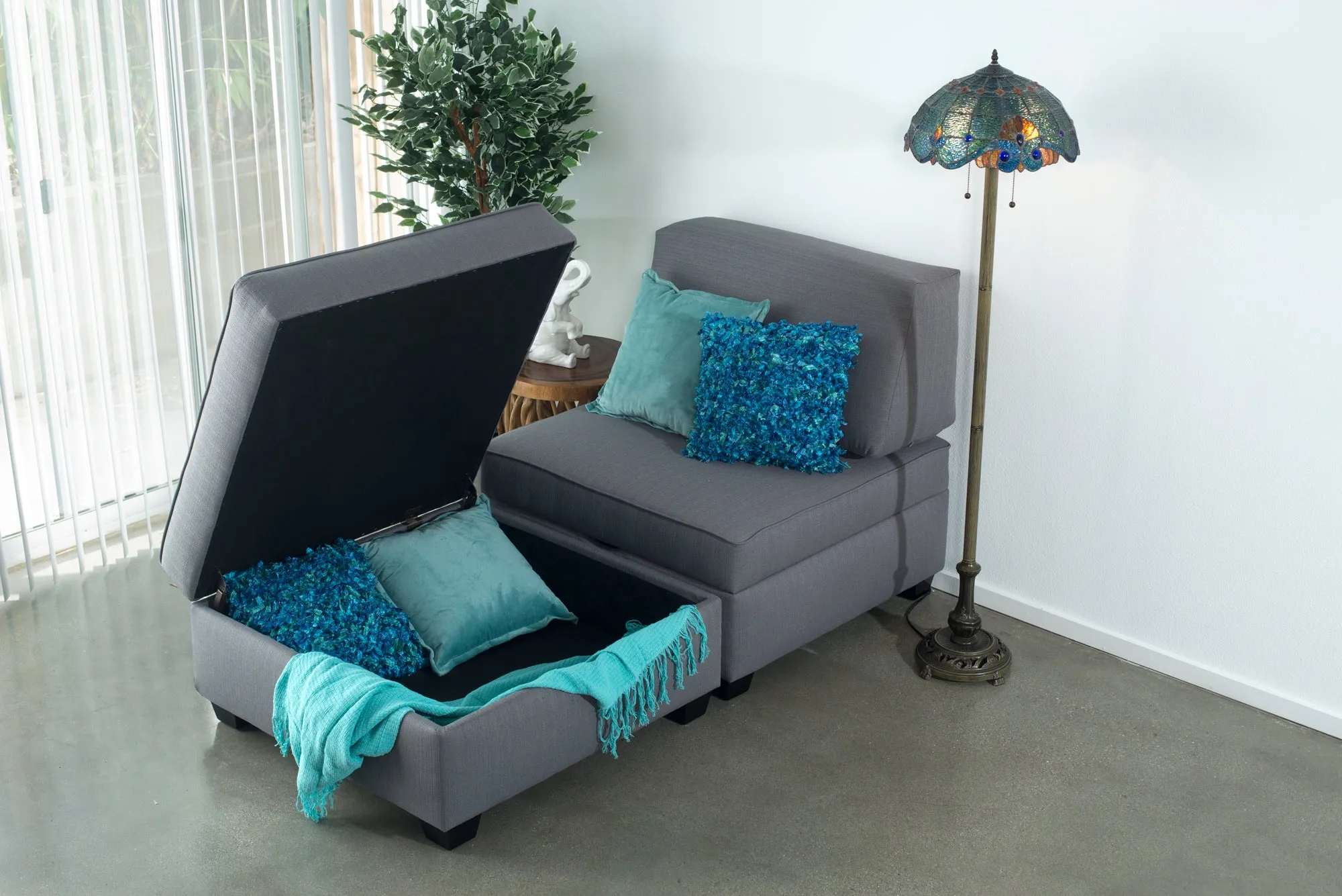 Chaise Lounge with Storage