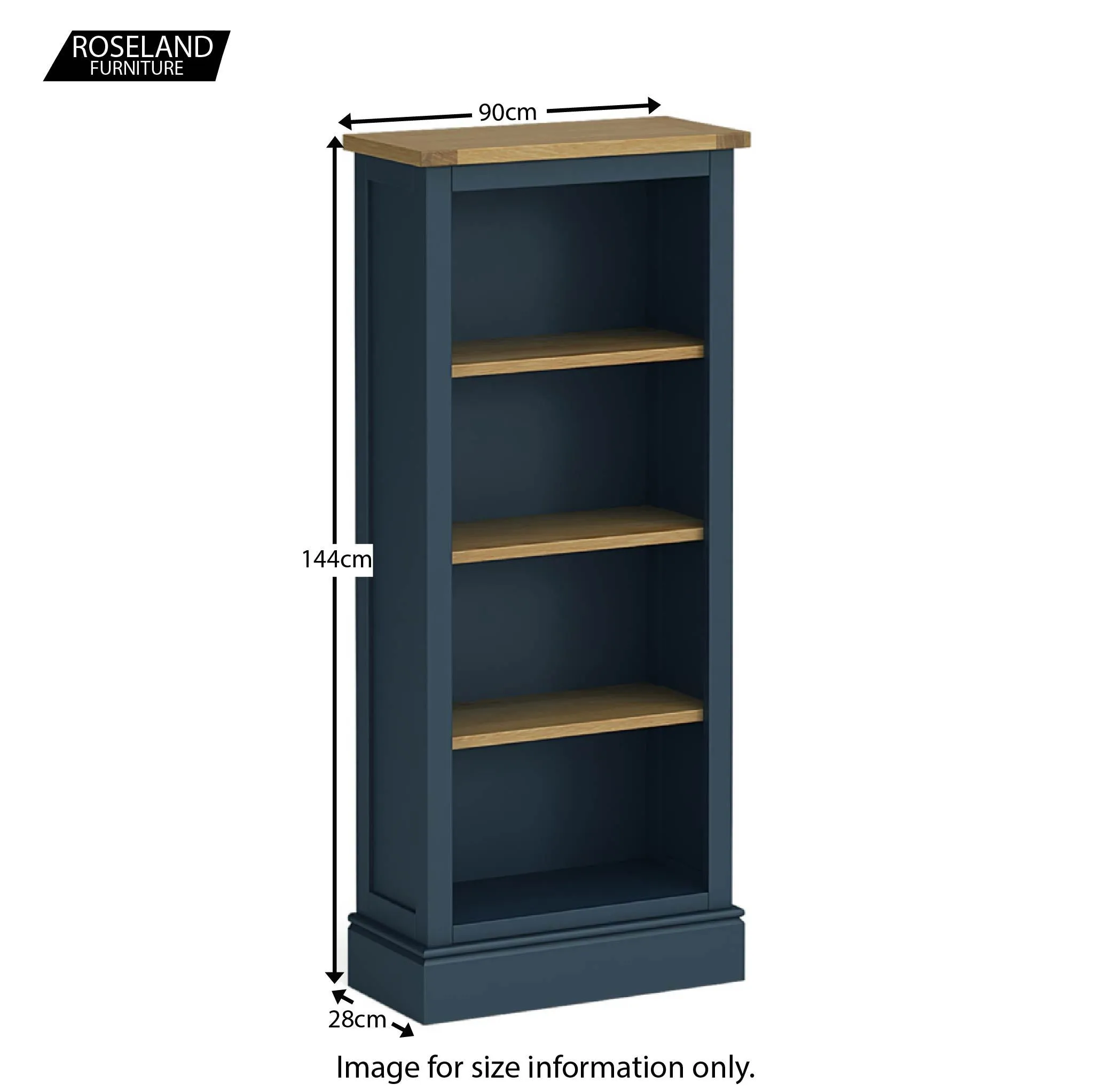 Chichester Slim Bookcase - 5 Colours
