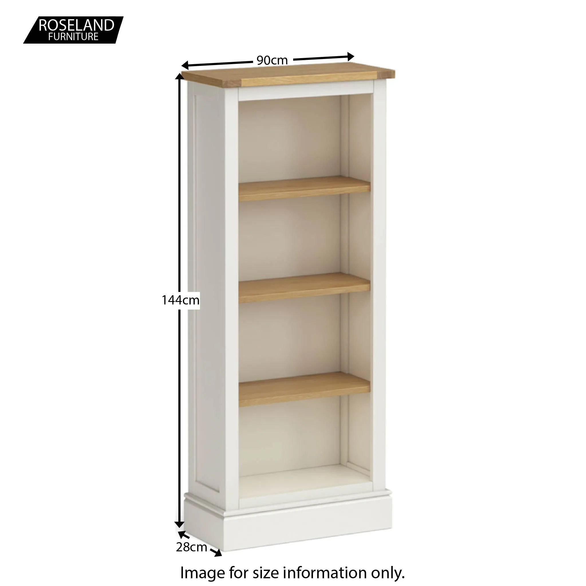 Chichester Slim Bookcase - 5 Colours