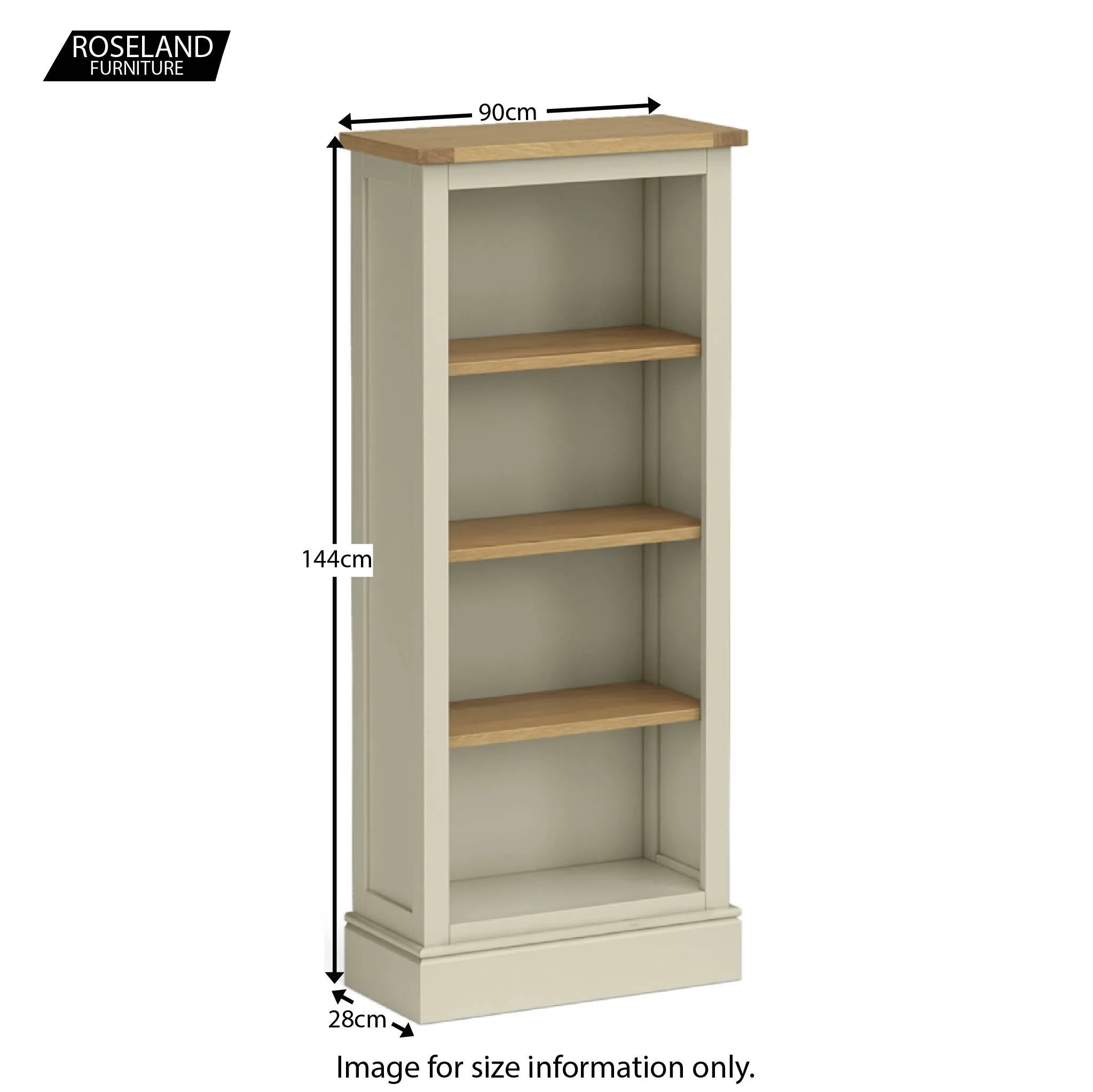 Chichester Slim Bookcase - 5 Colours