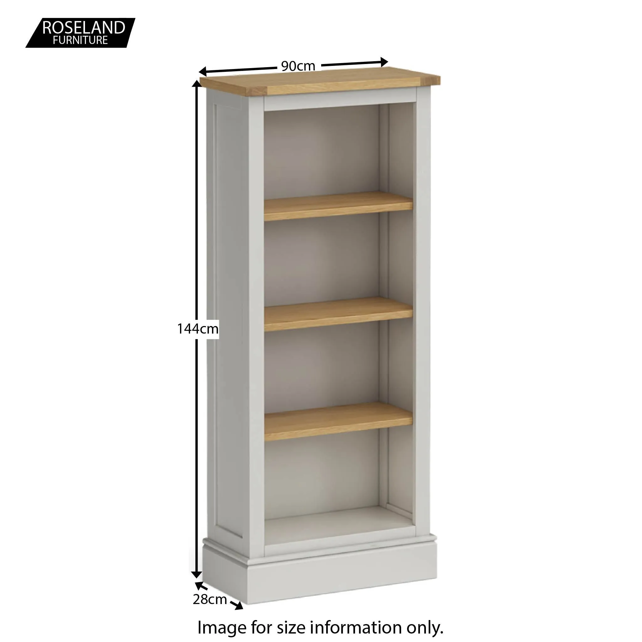 Chichester Slim Bookcase - 5 Colours