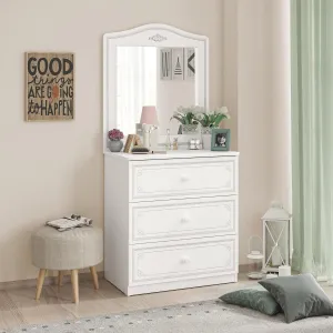 Cilek Selena Grey Dresser Mirror Only (Fits dresser and large dresser)