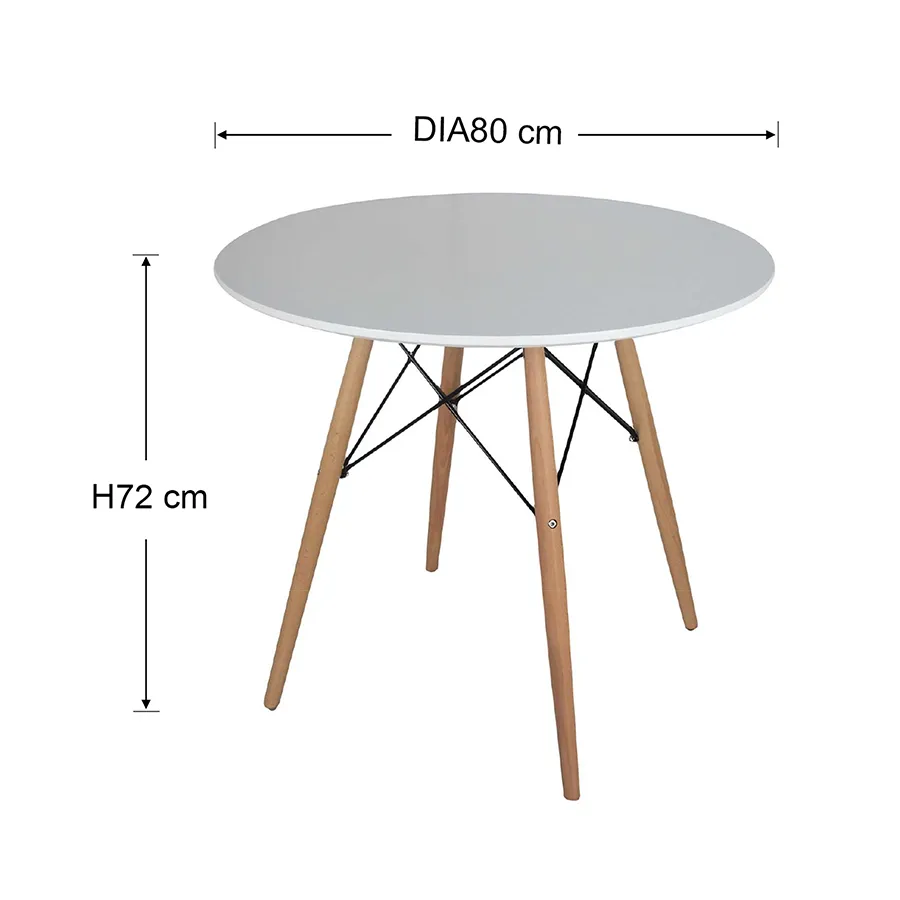 Clarisse 2 Seater Round Dining Table