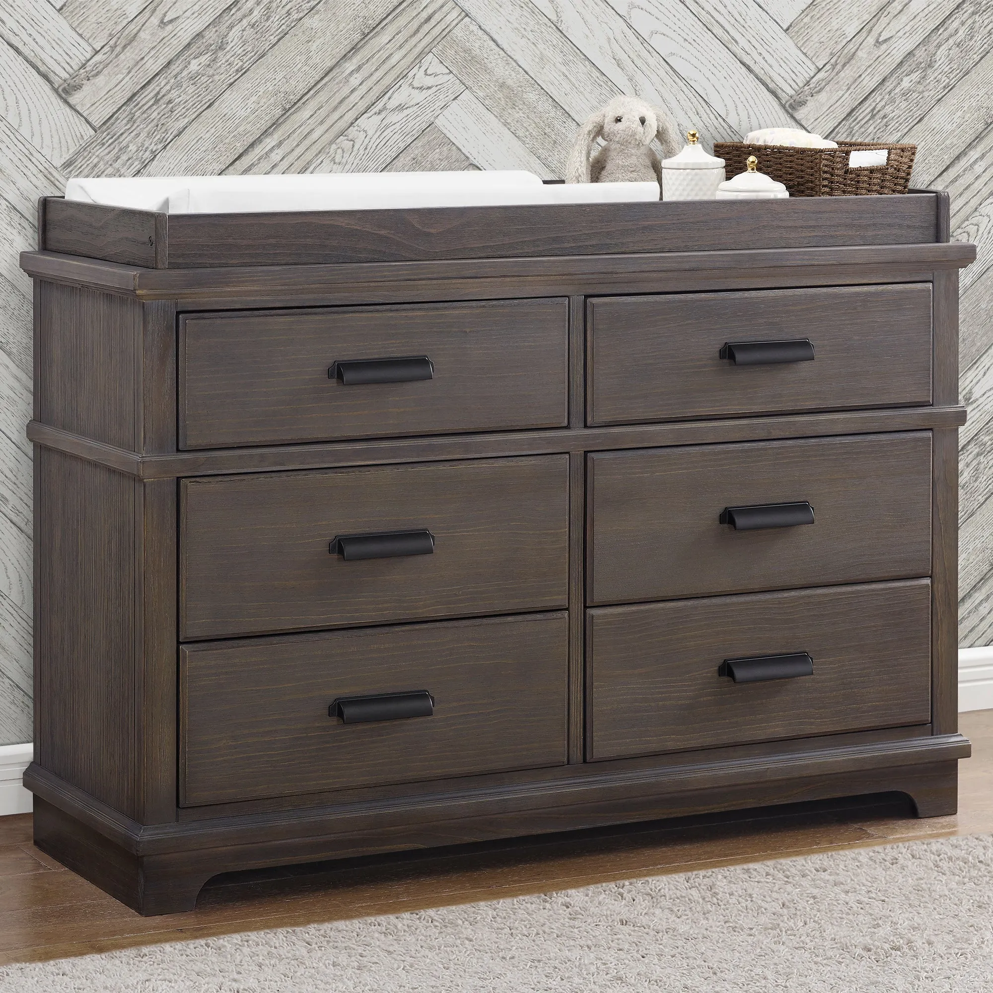 Delta Children Asher 6-Drawer Dresser with Changing Top