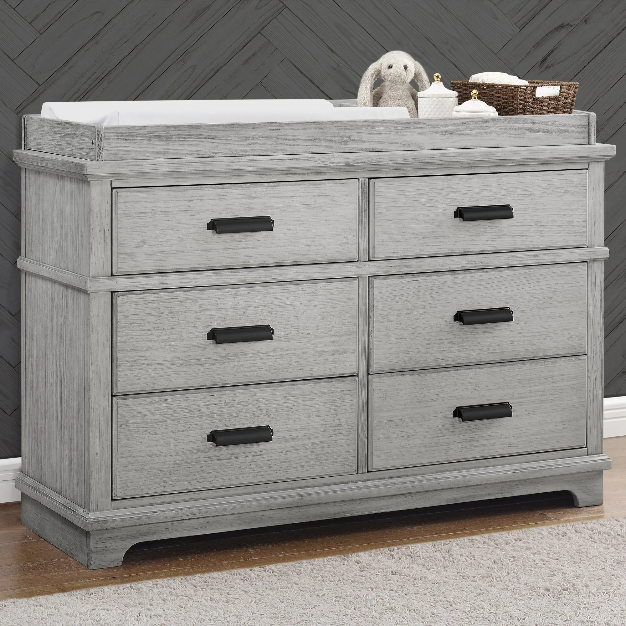 Delta Children Asher 6-Drawer Dresser with Changing Top