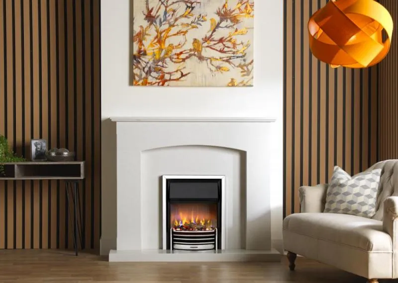 Dimplex Lerwick Chrome Inset Optiflame 3D Electric Fire