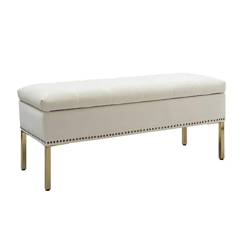 Egmund Upholstered Flip Top Storage Bench