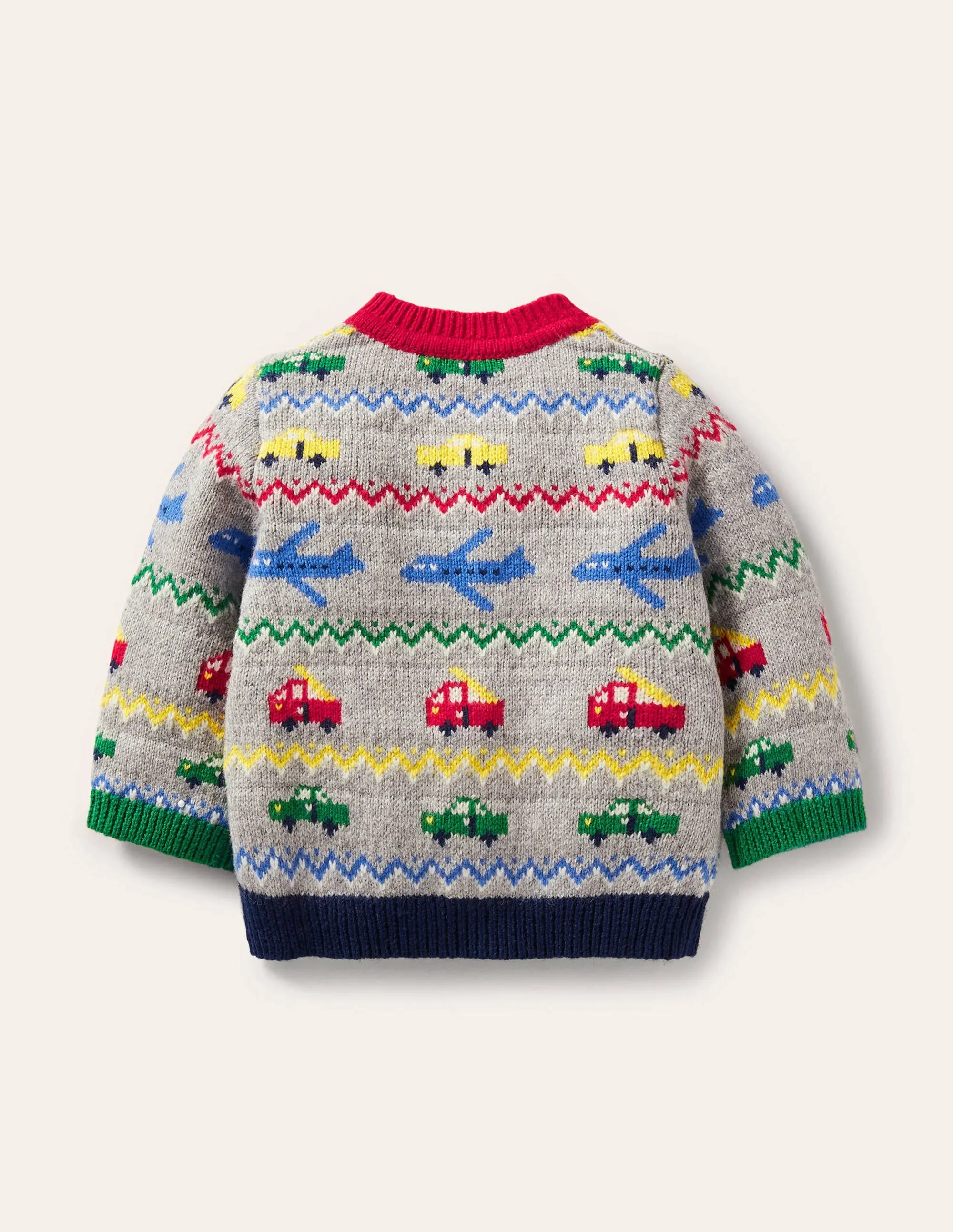 Fair Isle Cardigan-Grey Marl Vehicles