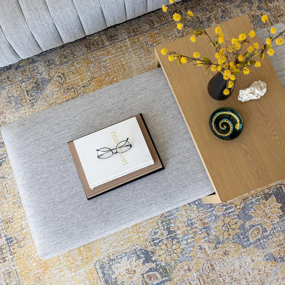 Forest Coffee Ottoman | Stone
