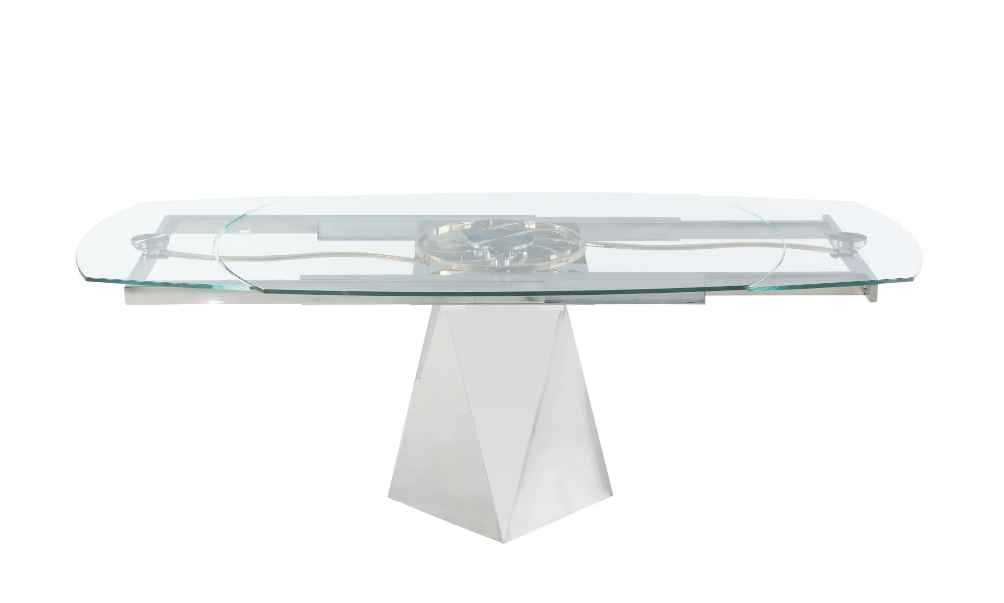 Modern Glo Extendable Dining Table with Sleek Design and Adjustable Length
