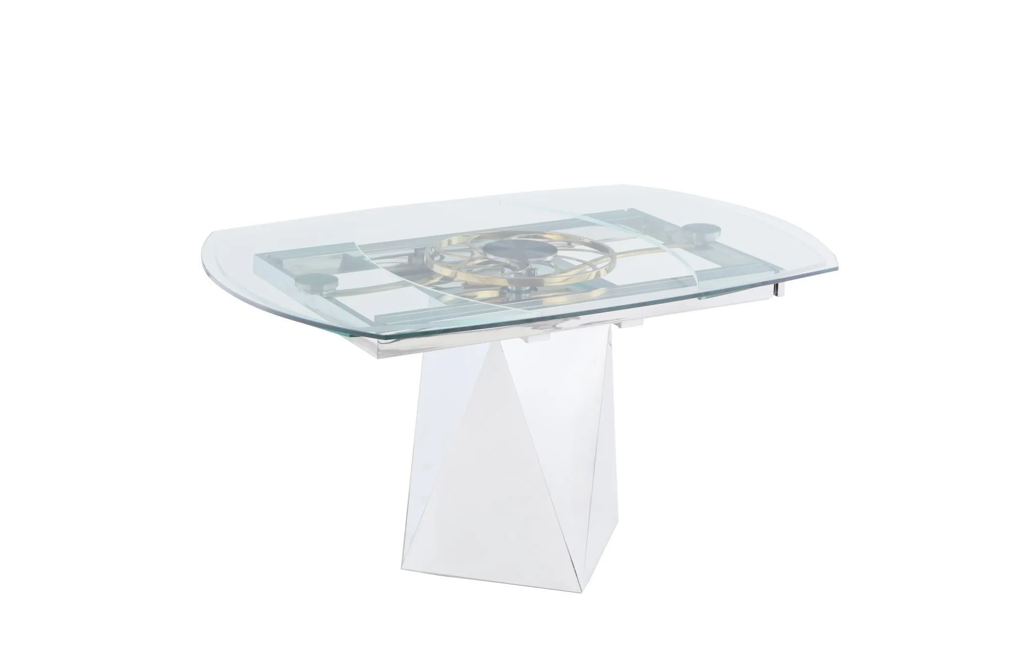 Modern Glo Extendable Dining Table with Sleek Design and Adjustable Length