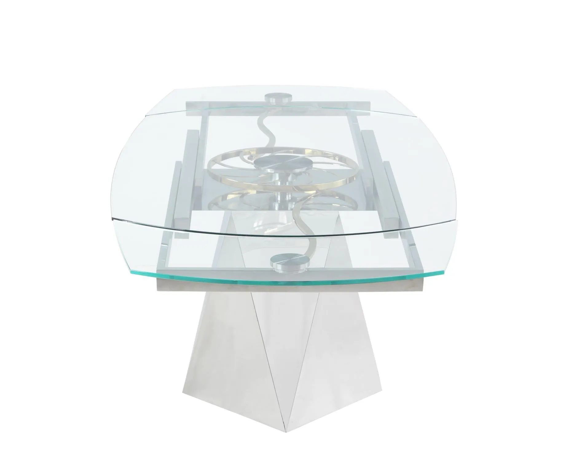 Modern Glo Extendable Dining Table with Sleek Design and Adjustable Length