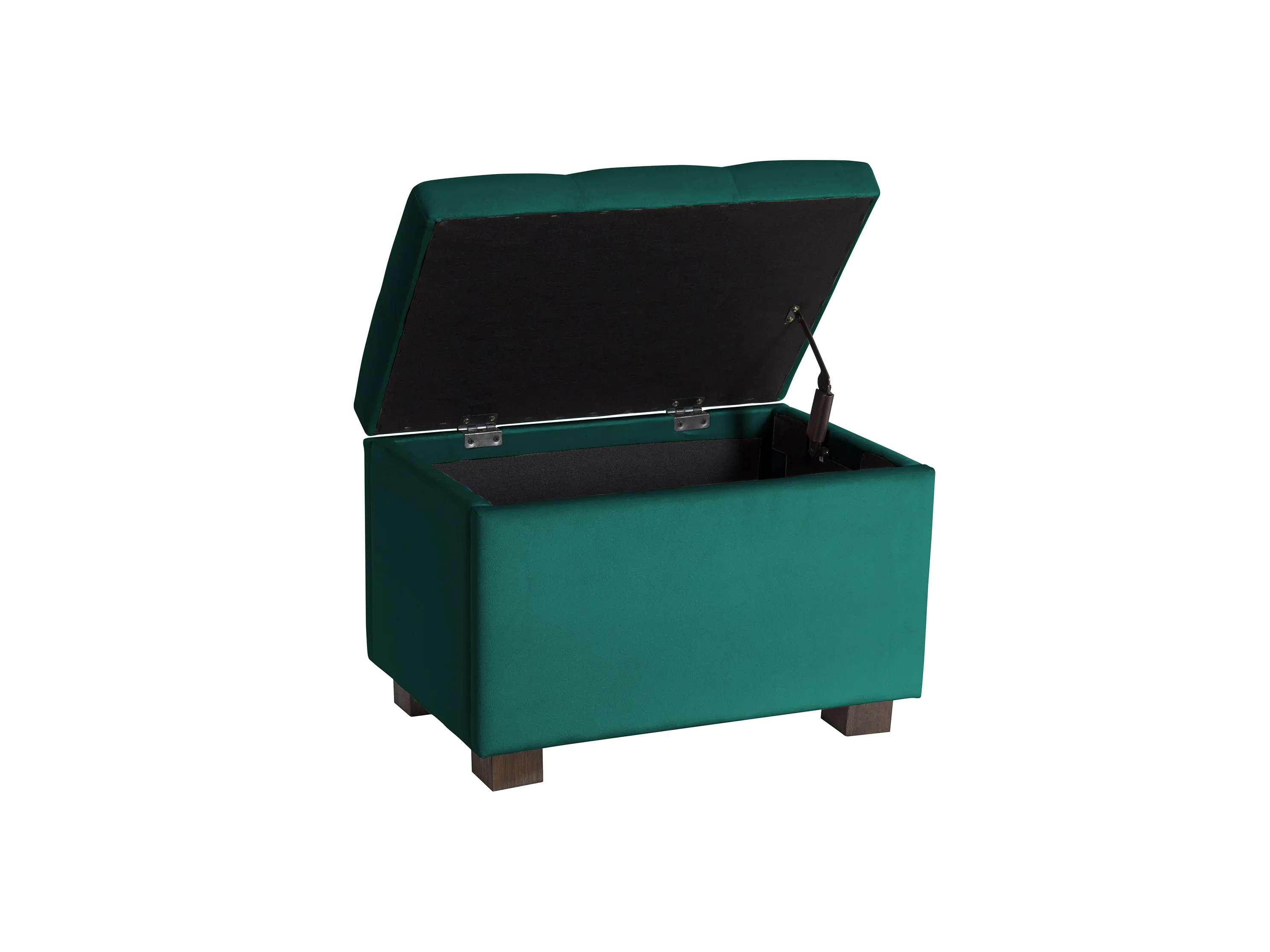 Green Velvet Ottoman with Storage