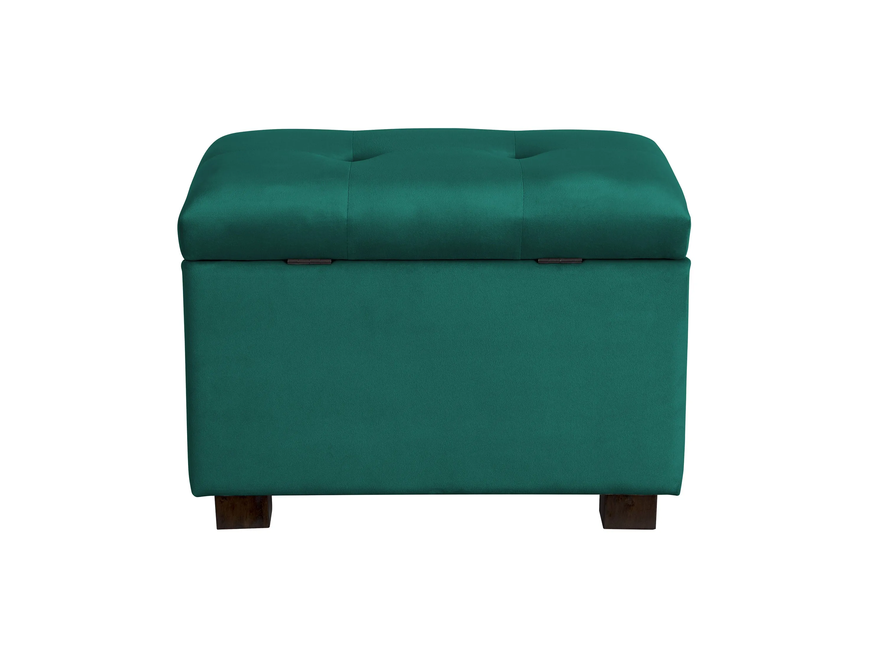 Green Velvet Ottoman with Storage