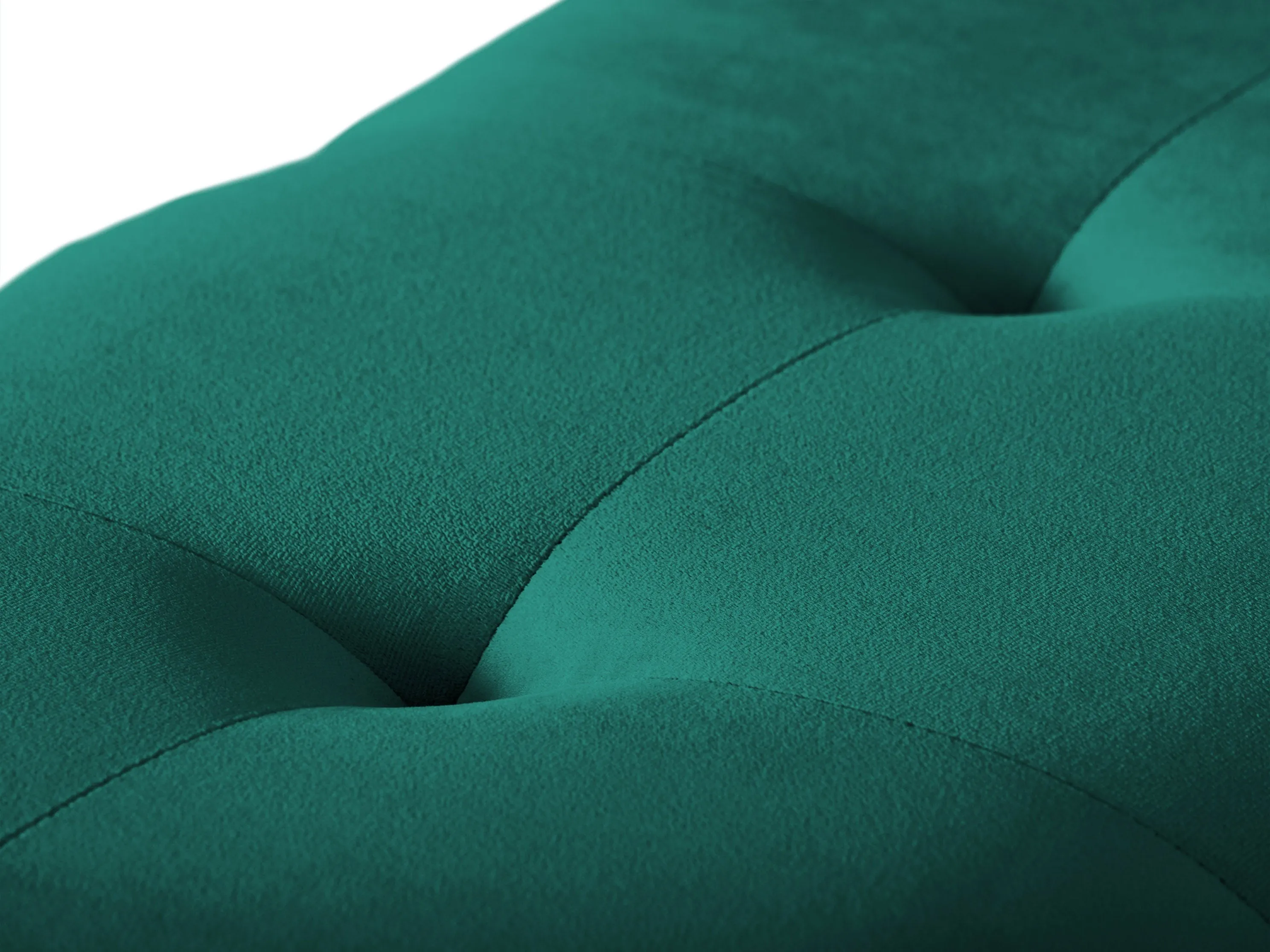 Green Velvet Ottoman with Storage