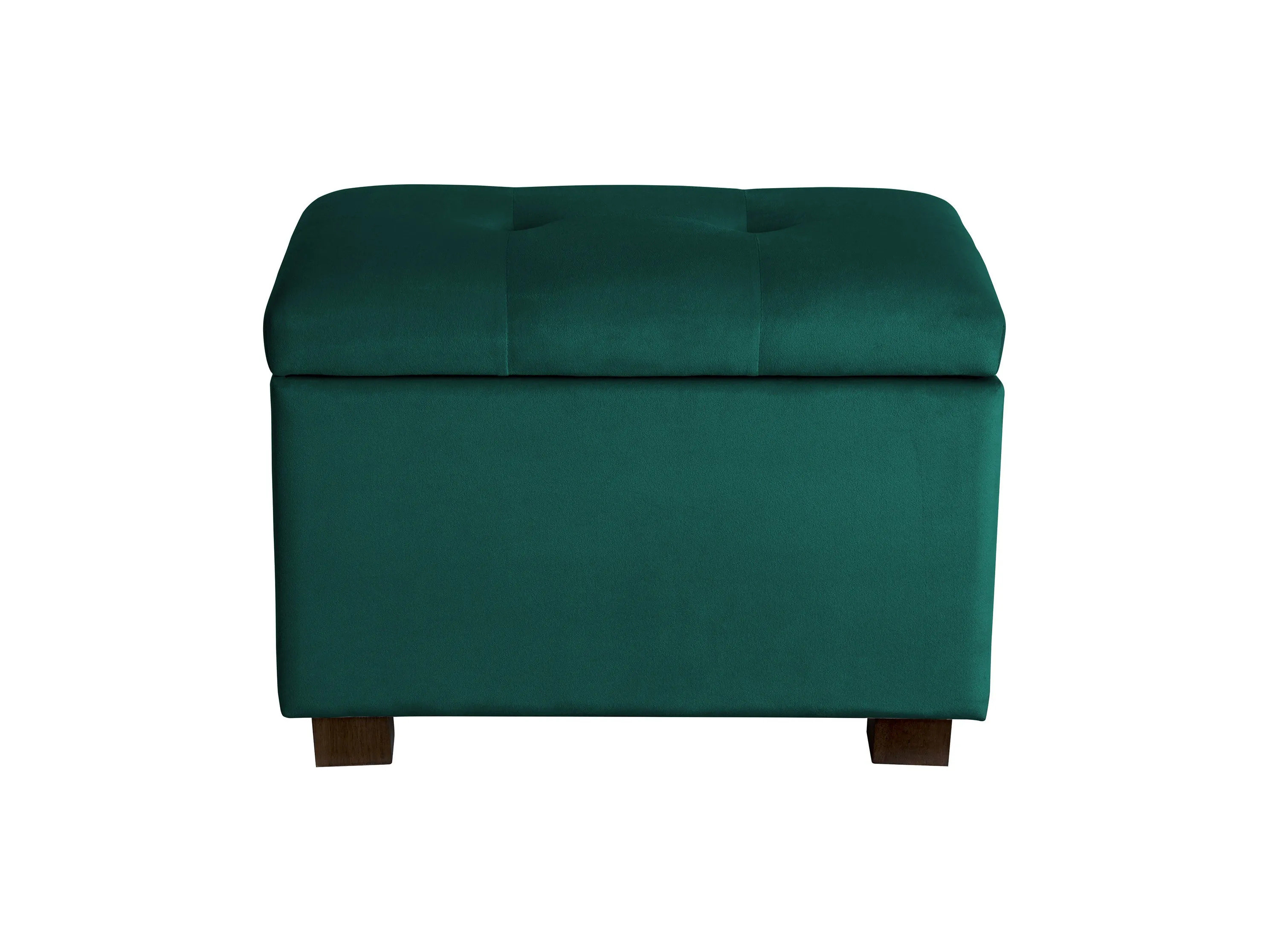 Green Velvet Ottoman with Storage