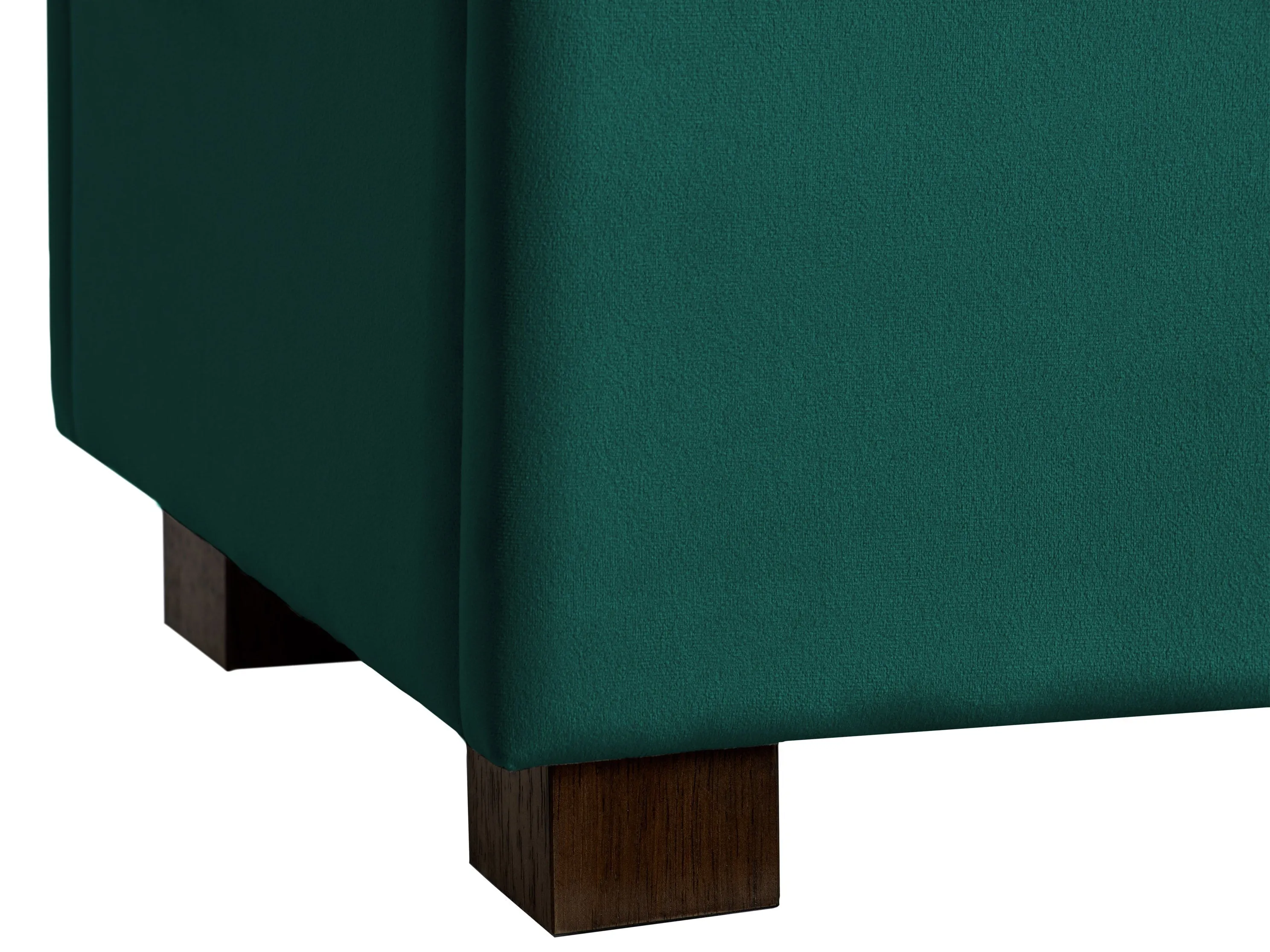 Green Velvet Ottoman with Storage