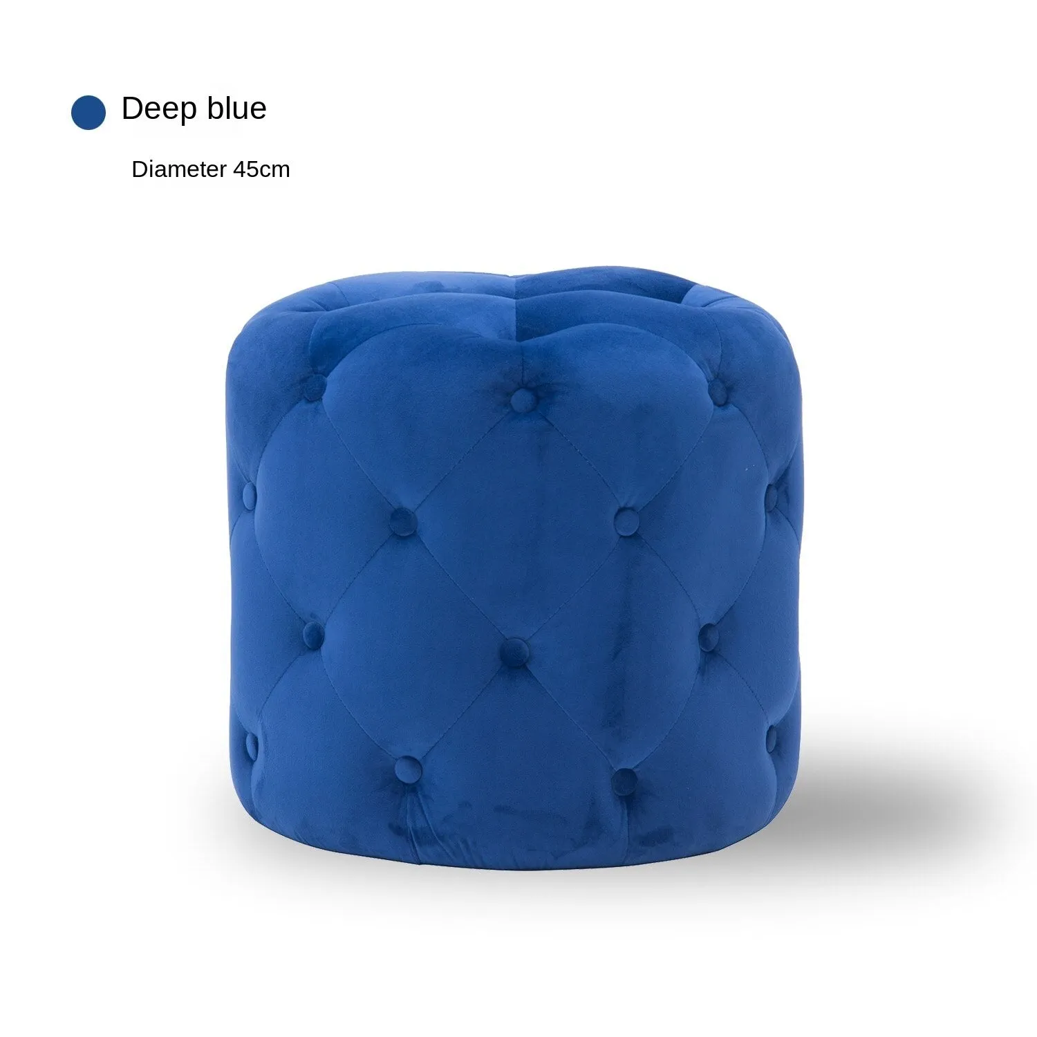 Handmade Velvet Tufted Round Storage Ottoman