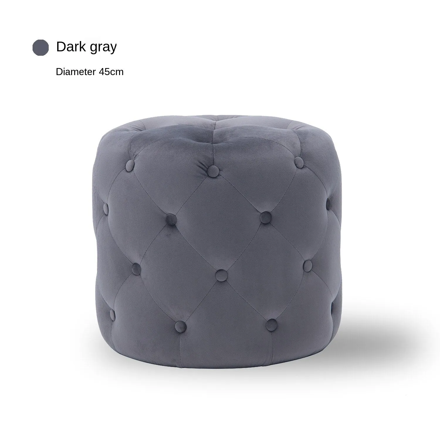 Handmade Velvet Tufted Round Storage Ottoman