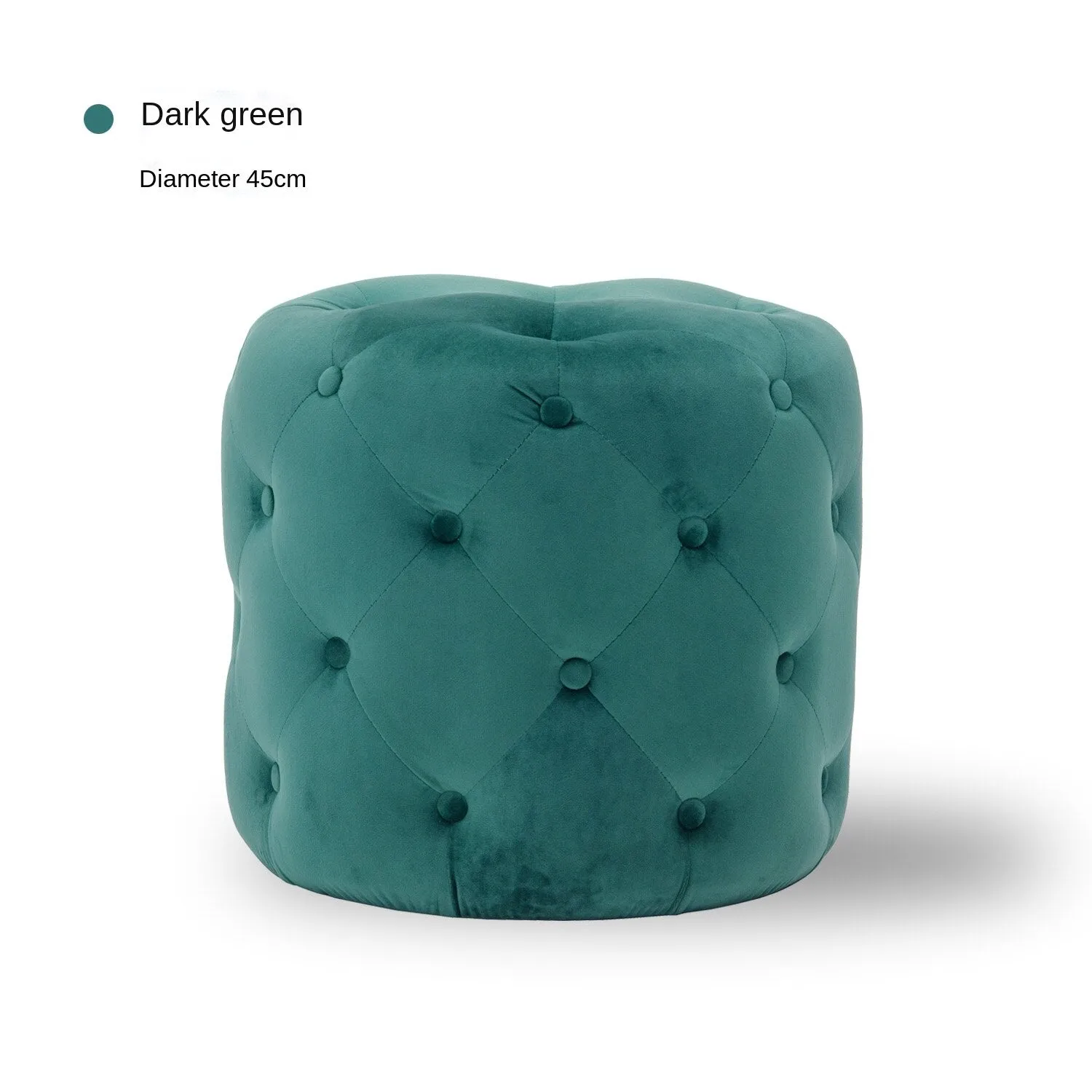 Handmade Velvet Tufted Round Storage Ottoman