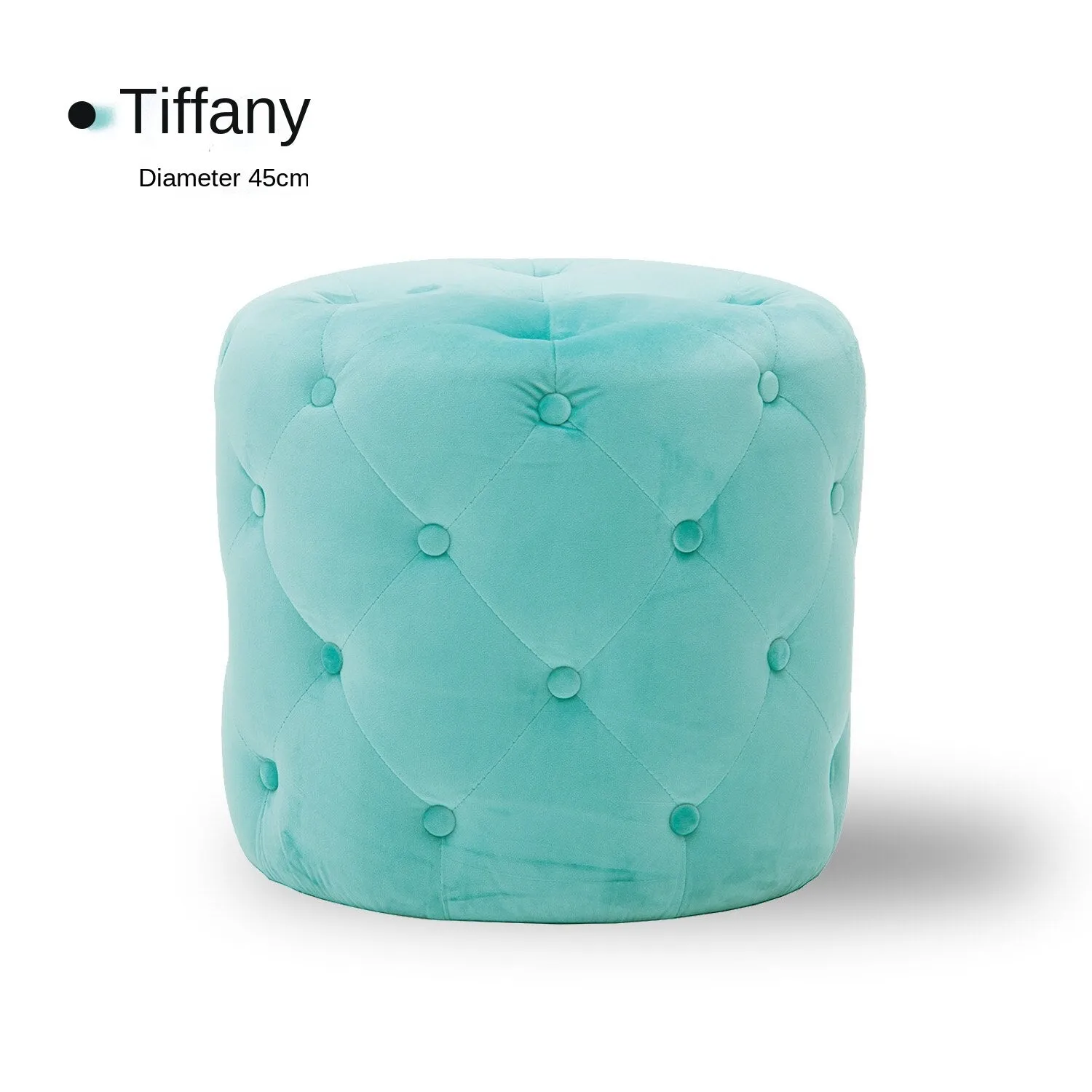 Handmade Velvet Tufted Round Storage Ottoman