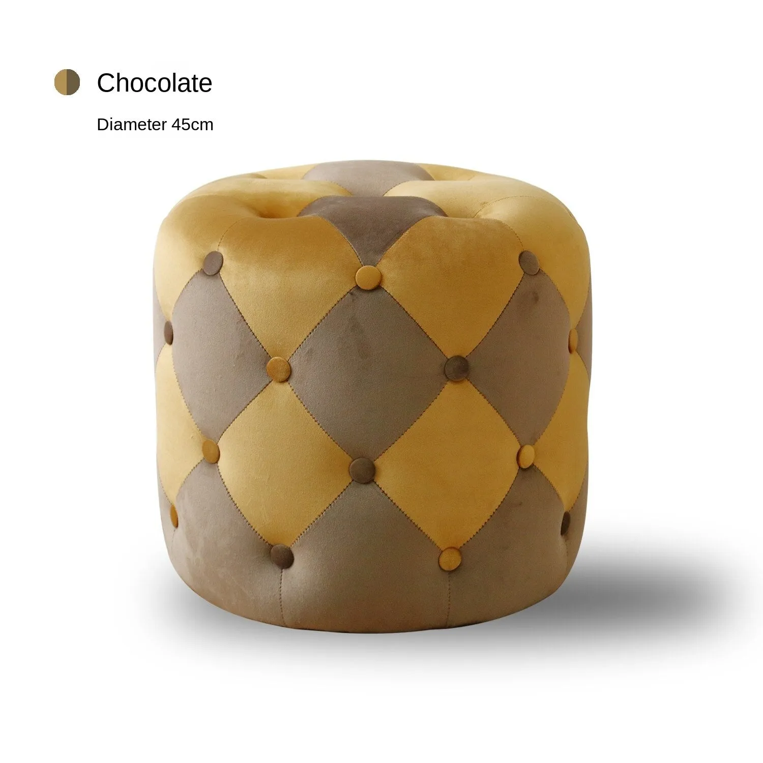 Handmade Velvet Tufted Round Storage Ottoman